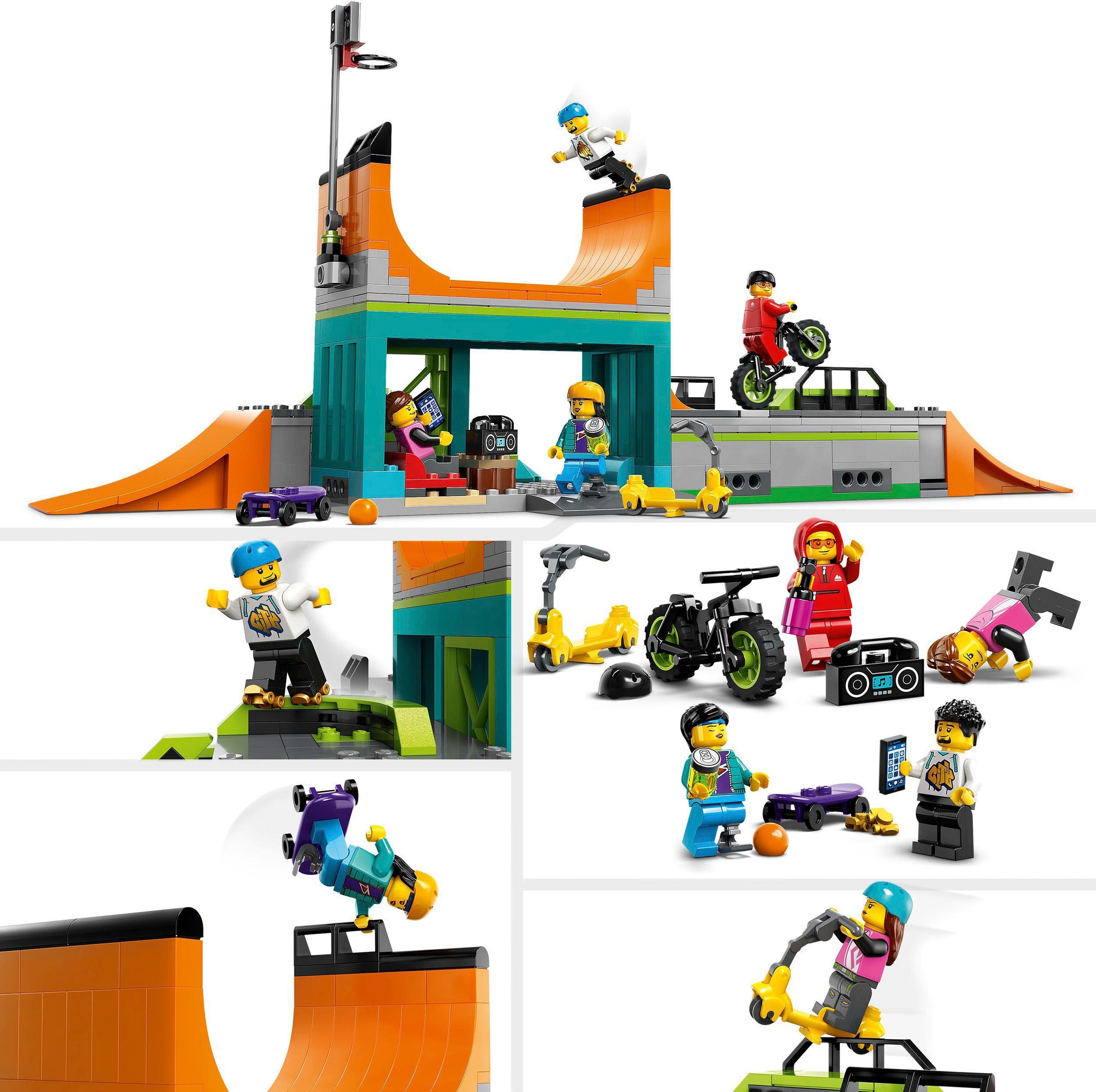 LEGO® Konstruktionsspielsteine »Skaterpark (60364), LEGO® City«, (454 St.), Made in Europe