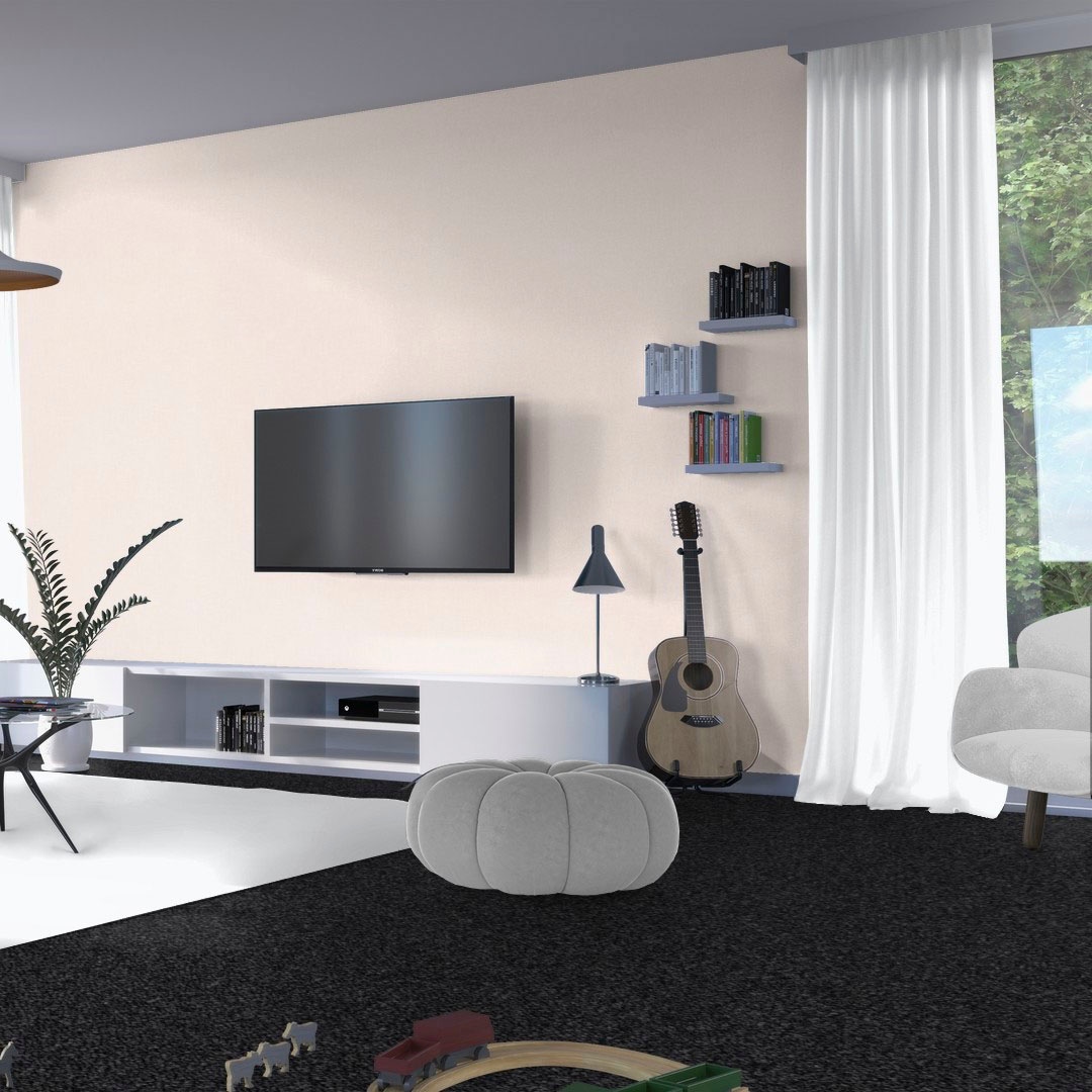 Bodenmeister Teppichboden »Baltic, Schlinge - meliert, Made in Belgium«, rechteckig, 5 mm Höhe, Wohnzimmer, Schlafzimmer, Kinderzimmer, Breite 400/500 cm