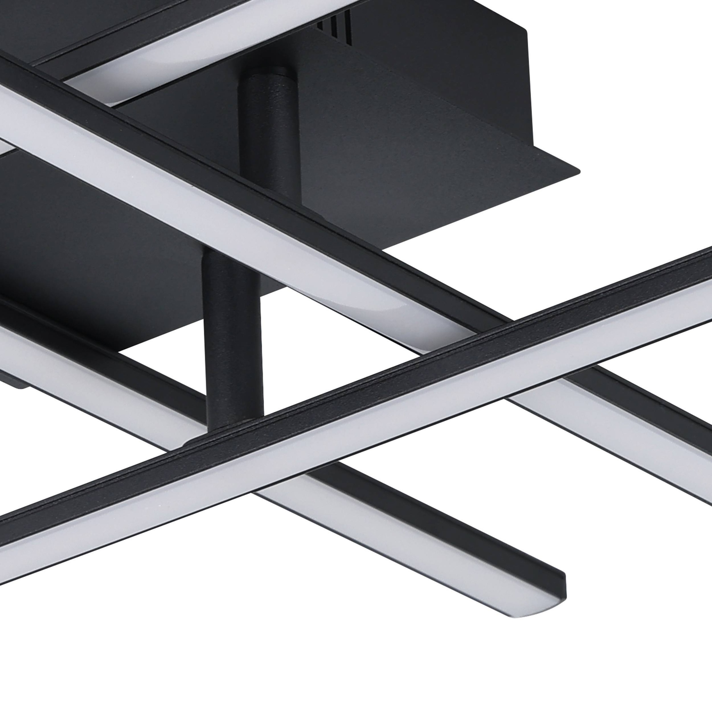 EGLO Deckenleuchte »Lasana 3 Deckenleuchte, Wohnzimmerlampe, Stahl und Kunststoff, Lampe« LED-Modul 1 Stk. Warmweiß