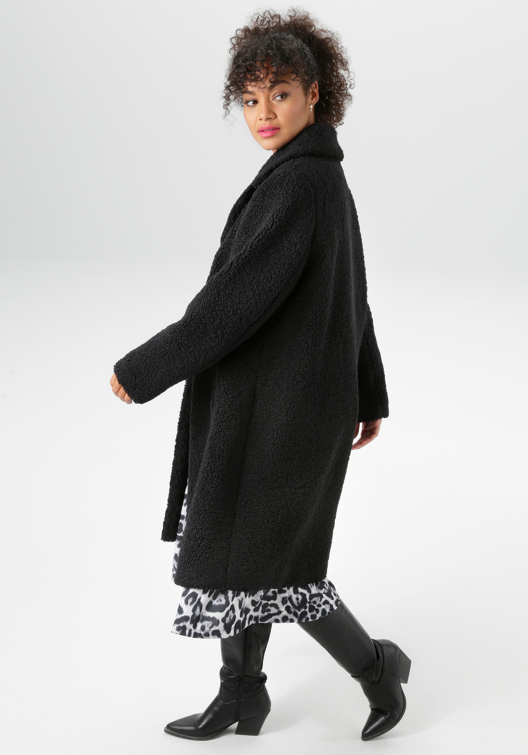 Aniston PLUS Fellimitatjacke in Plüsch-Optik günstig online kaufen