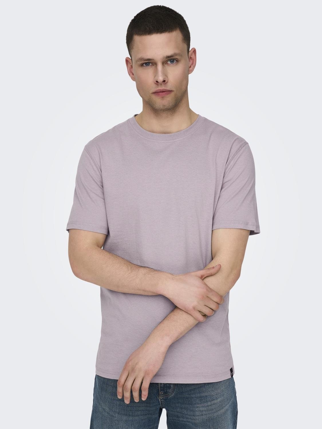 ONLY & SONS Rundhalsshirt "ONSMAX LIFE REG SS STITCH TEE" günstig online kaufen