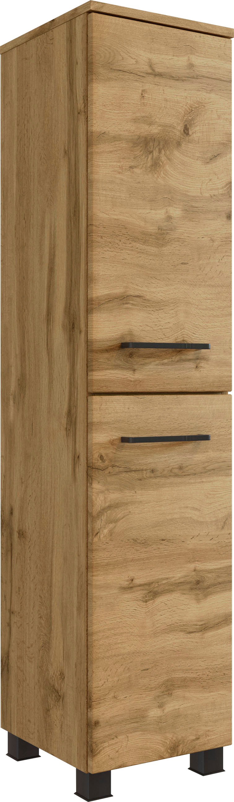 welltime Badmöbel-Set »Chicago«, (3 St., Spiegelschrank, Waschtisch, Midischrank), mit Mineralgussbecken
