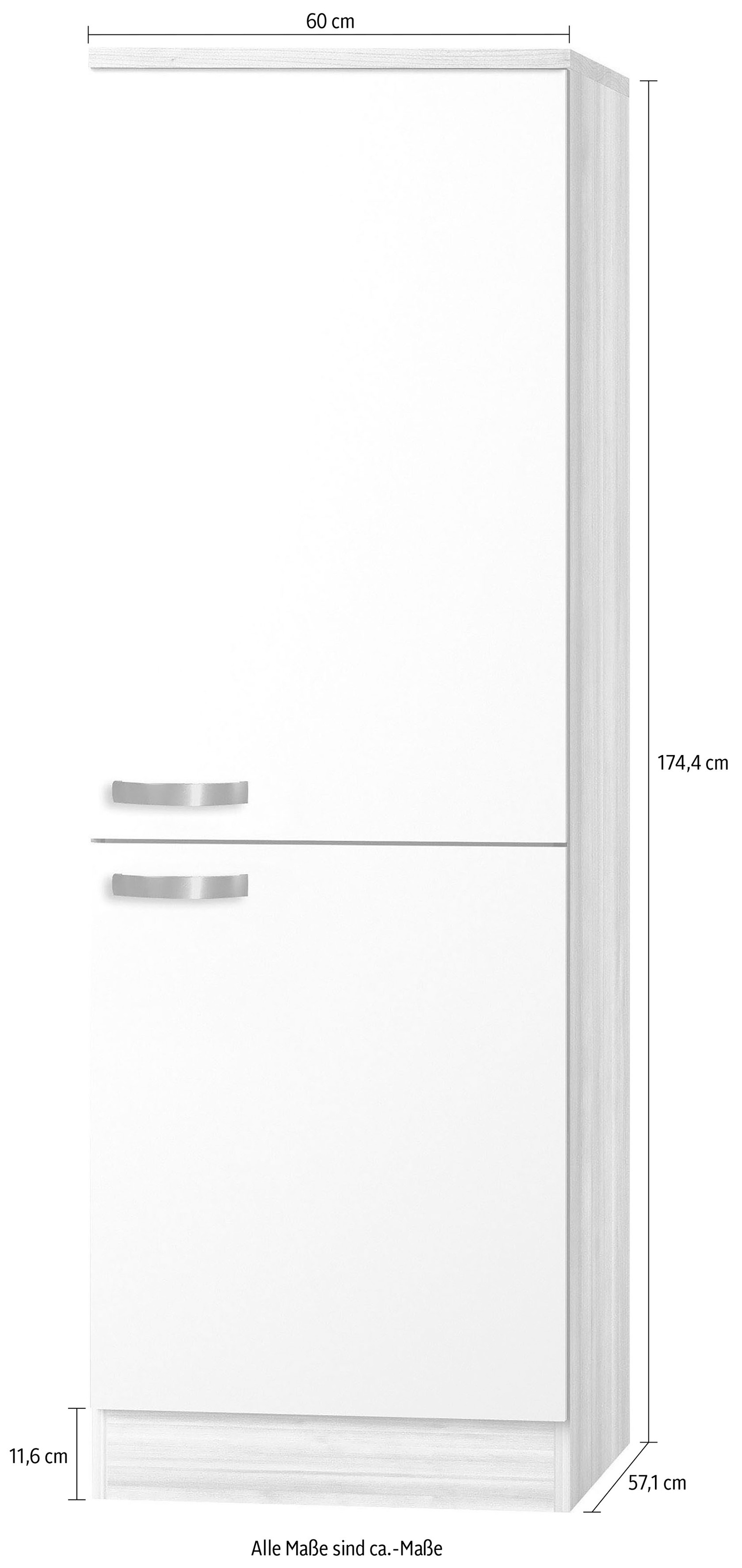 OPTIFIT Kühlumbauschrank »Faro« , mit Metallgriffen, Breite 60 cm