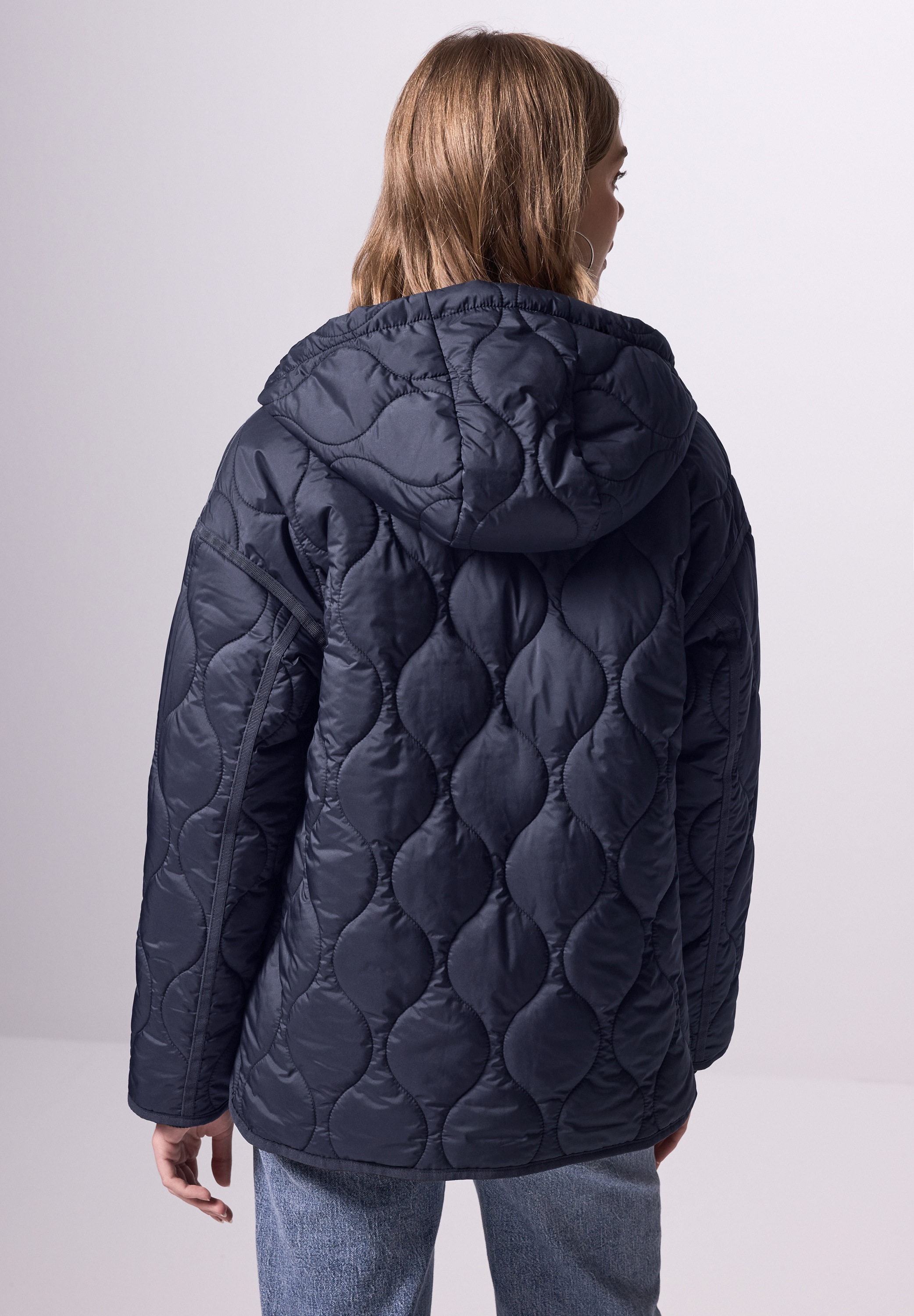STREET ONE STUDIO Steppjacke, mit Kapuze, mit Kapuze