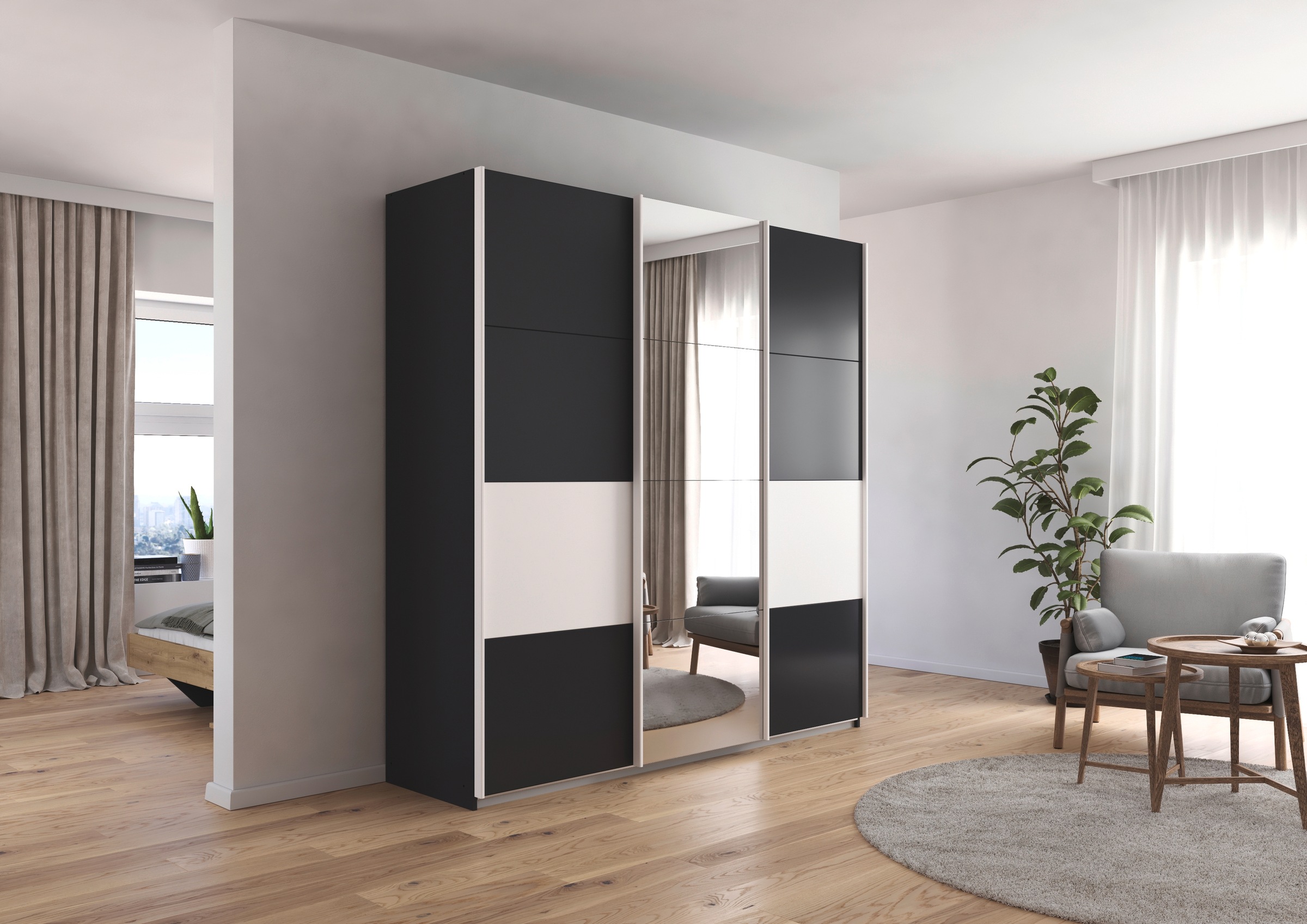 rauch Schwebetürenschrank "Kleiderschrank Schrank Garderobe CORTONA" inkl. günstig online kaufen