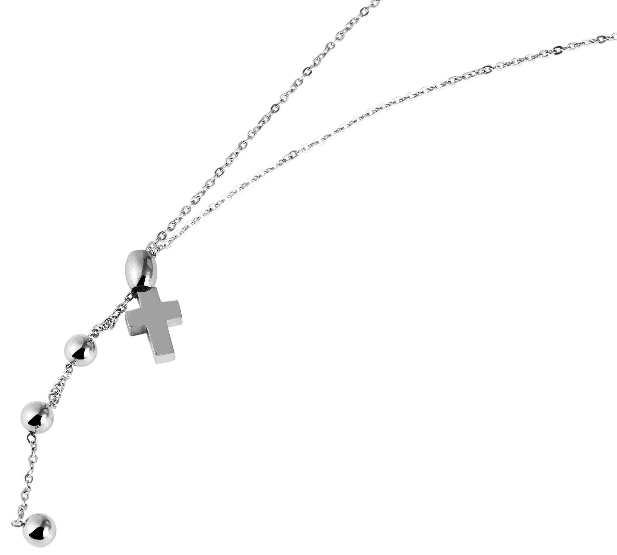 Adelia´s Kette ohne Anhänger »Damen Halskette – Ankerkette Kreuz aus Edelstahl 45+5« Perfekt als Geschenk für besondere Menschen