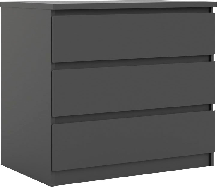 INOSIGN Kommode "Naia" abgerundete Schubladenkanten auf Metallgleiter, Brei günstig online kaufen
