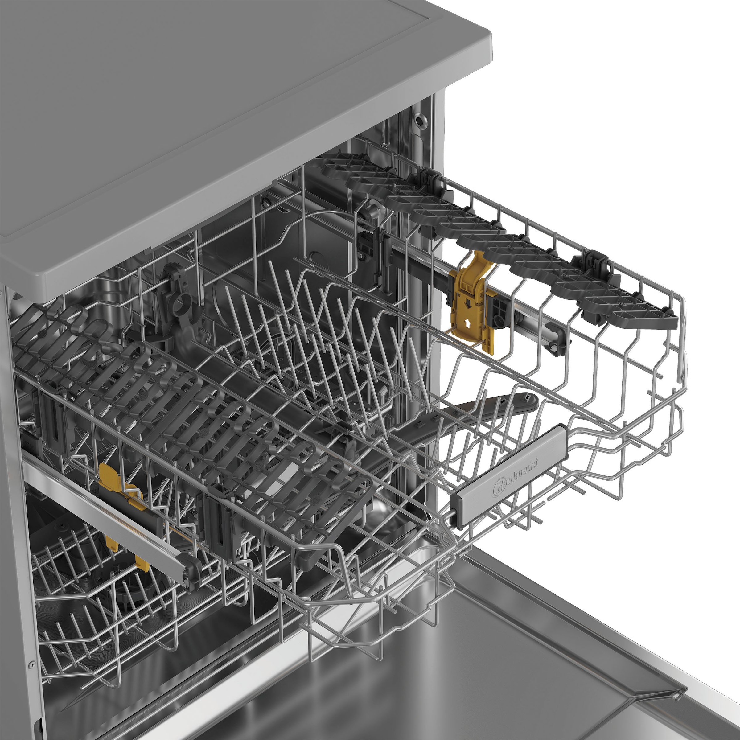 BAUKNECHT Standgeschirrspüler »OBFC Ecosilent2 8650« 8,9 l 14 tlg. Maßgedecke ActiveDry – automatische Türöffnung, 2+2 Herstellergarantie