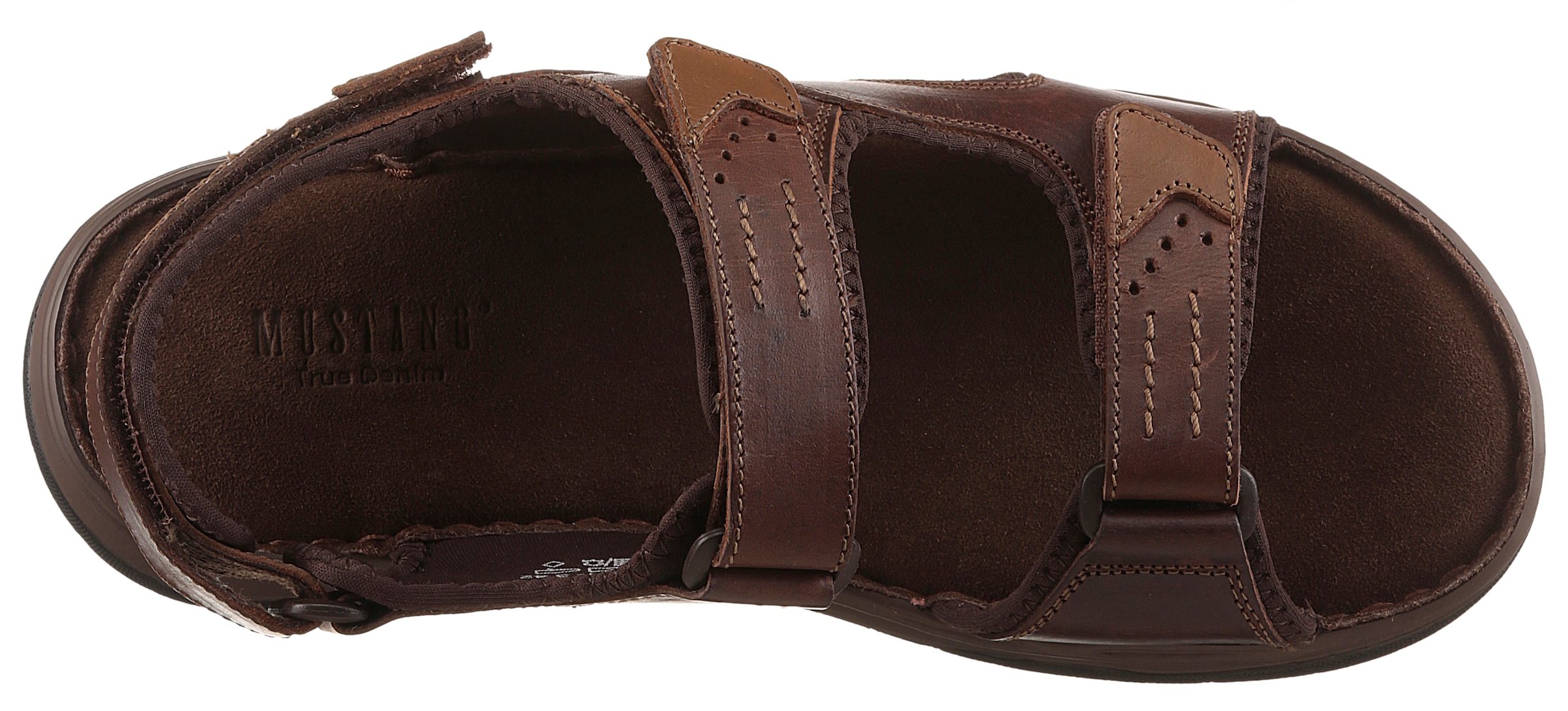 Mustang Shoes Trekkingsandale, Sommerschuh, Klettschuh mit weicher Innensohle