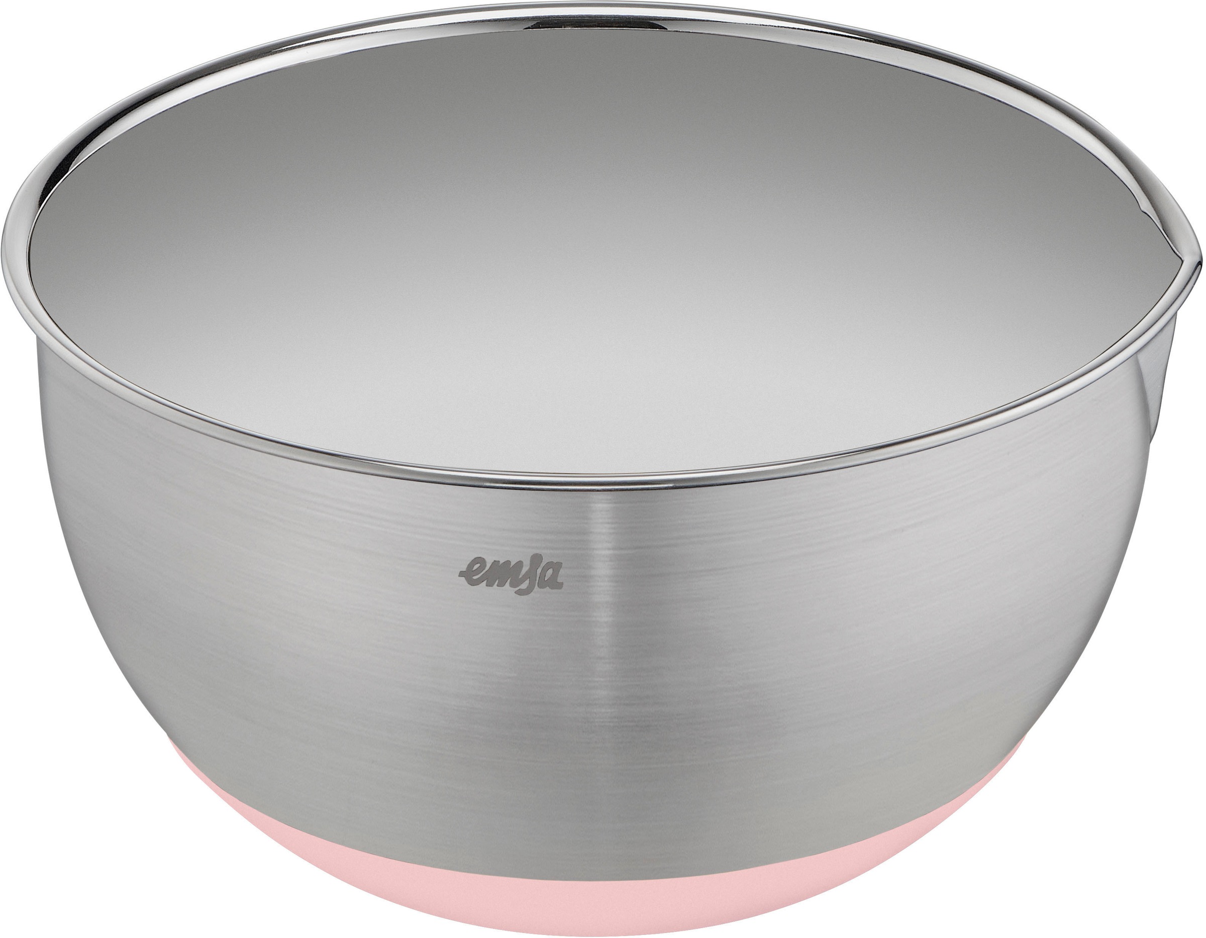 EMSA Rührschüssel "Prep&Bake", Ø 18cm, rosa, Schüsseln, rutschfester Boden, Ausgießlippe für präzises Ausgießen