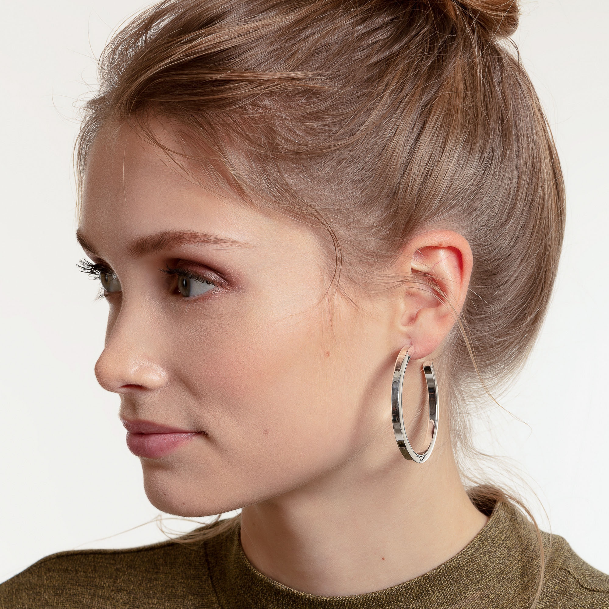 THOMAS SABO Paar Creolen »Chunky groß, CR641-001-21, CR641-413-39«