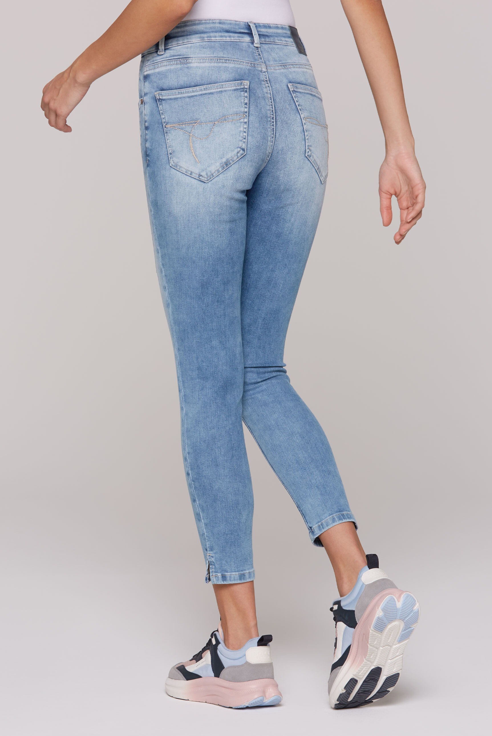 SOCCX Slim-fit-Jeans mit normaler Leibhöhe