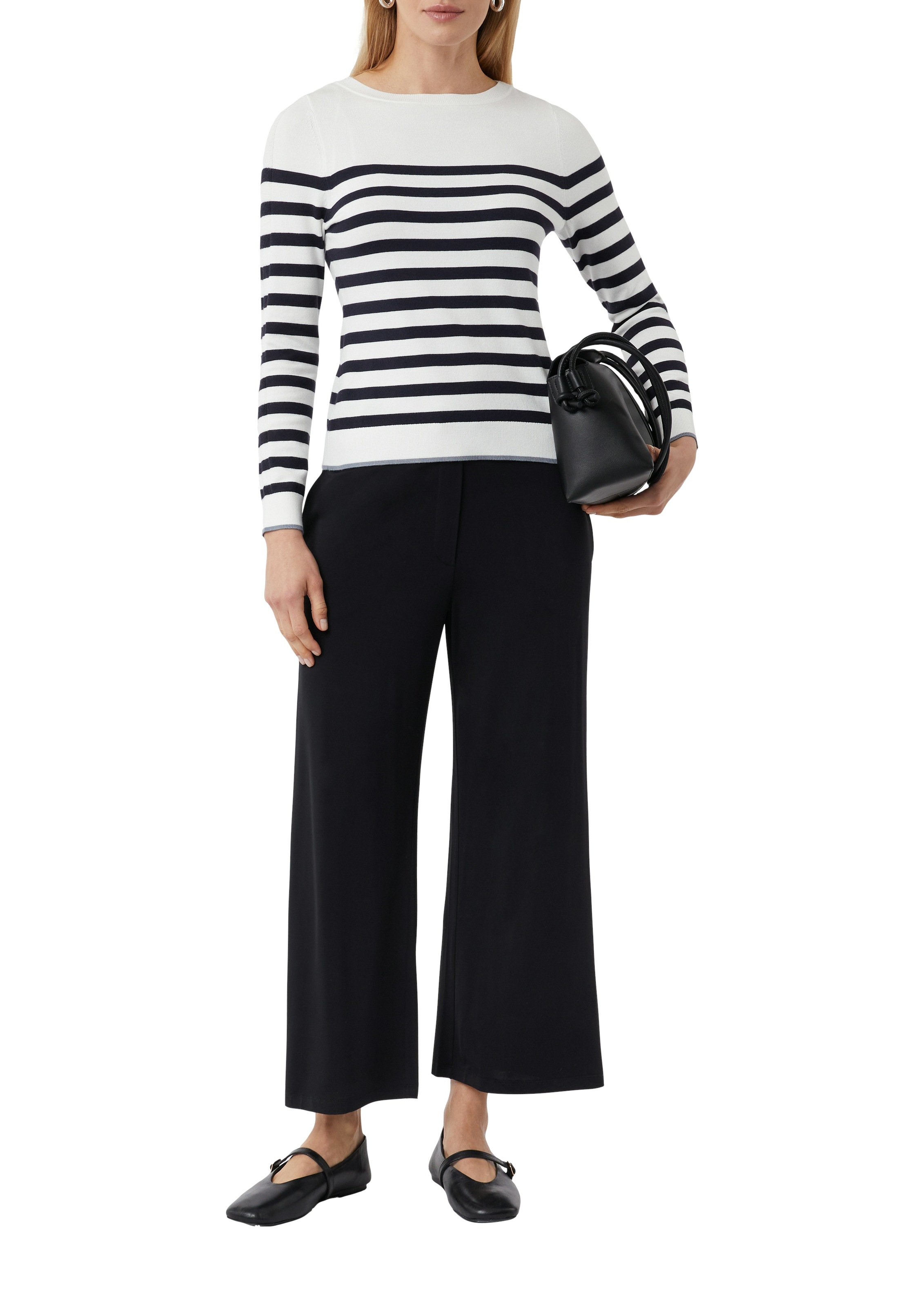 Thumbnail - Comma Strickpullover mit Streifenmuster