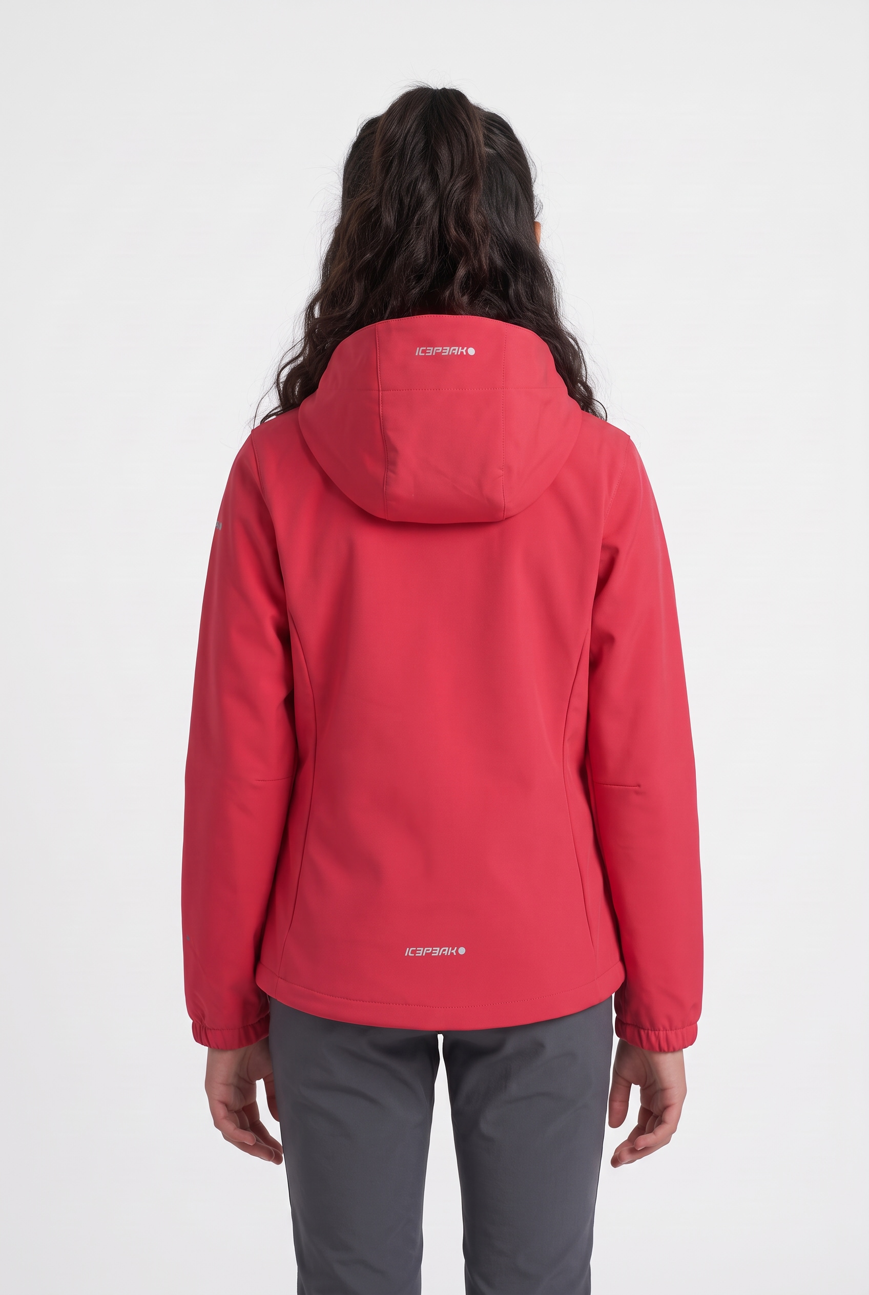 Icepeak Softshelljacke »KULM JR« mit Kapuze Kapuze, Stehkragen, leicht stretchig, wind- und wasserabweisend