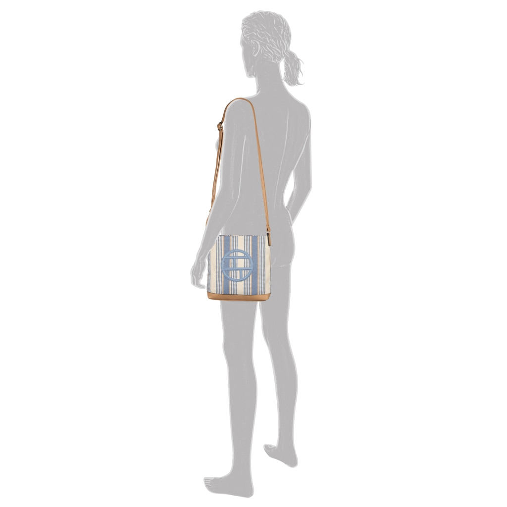 TOM TAILOR Umhängetasche »Gilda« Damen Schultertasche in sommerlichem Streifen-Look