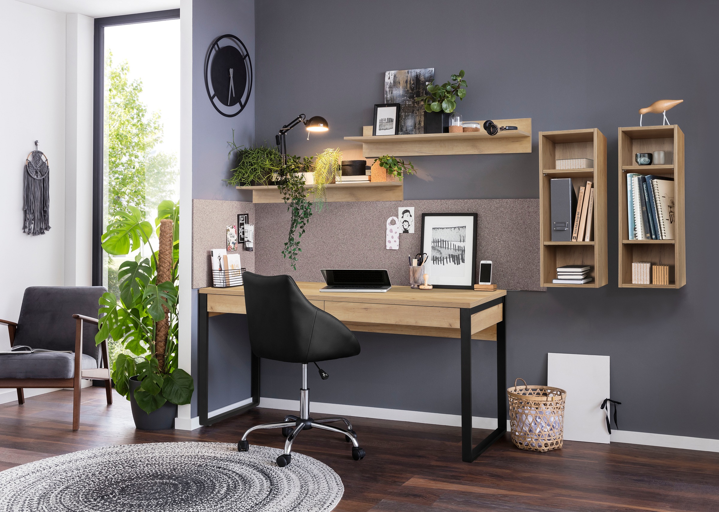 OTTO home "Moid, Computertisch im modernen Design," Breite 120/140/160 cm, günstig online kaufen