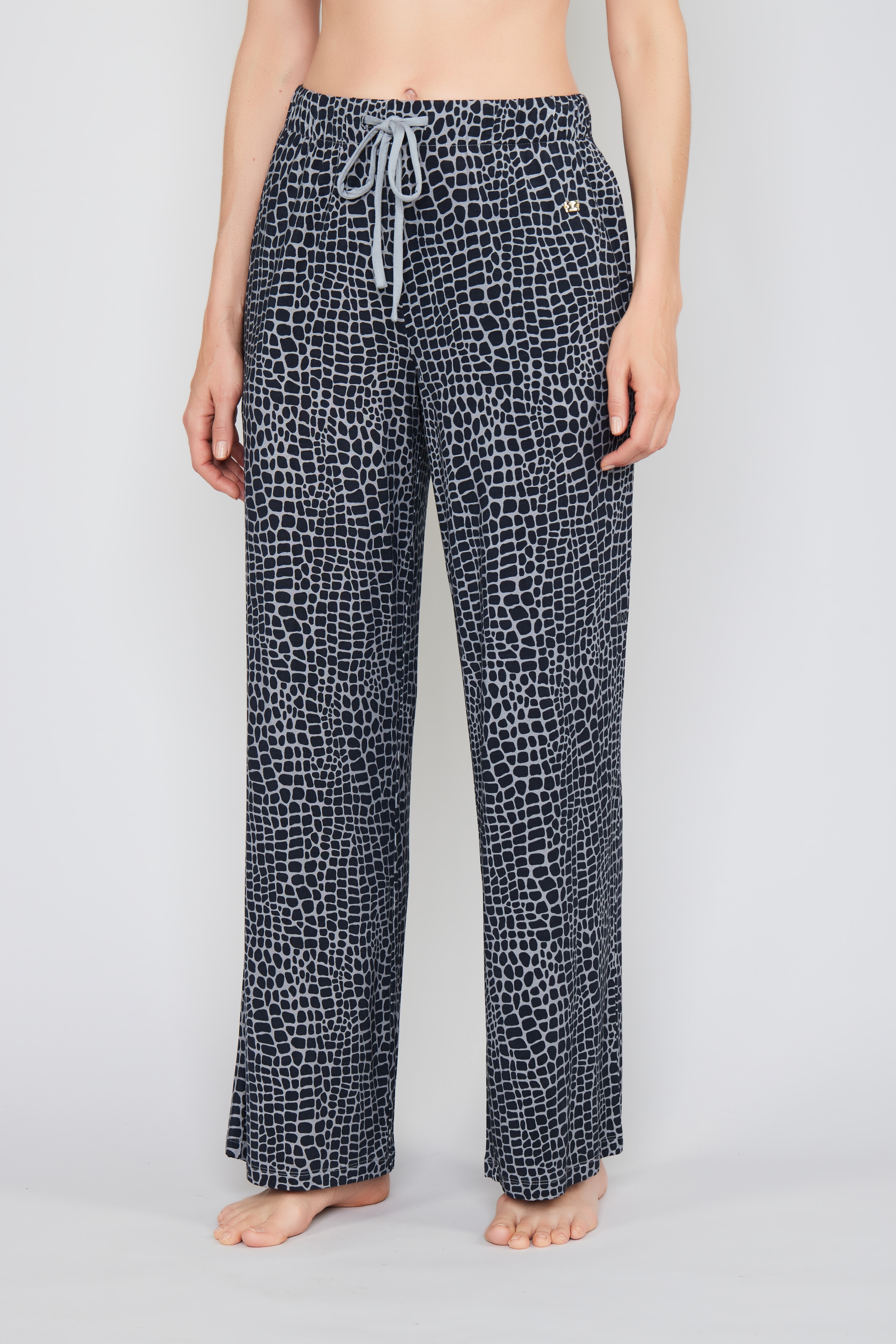 JOOP "Luxe Modal Printed" Print-Design, Seitliche Taschen, Regular Fit, weites Bein