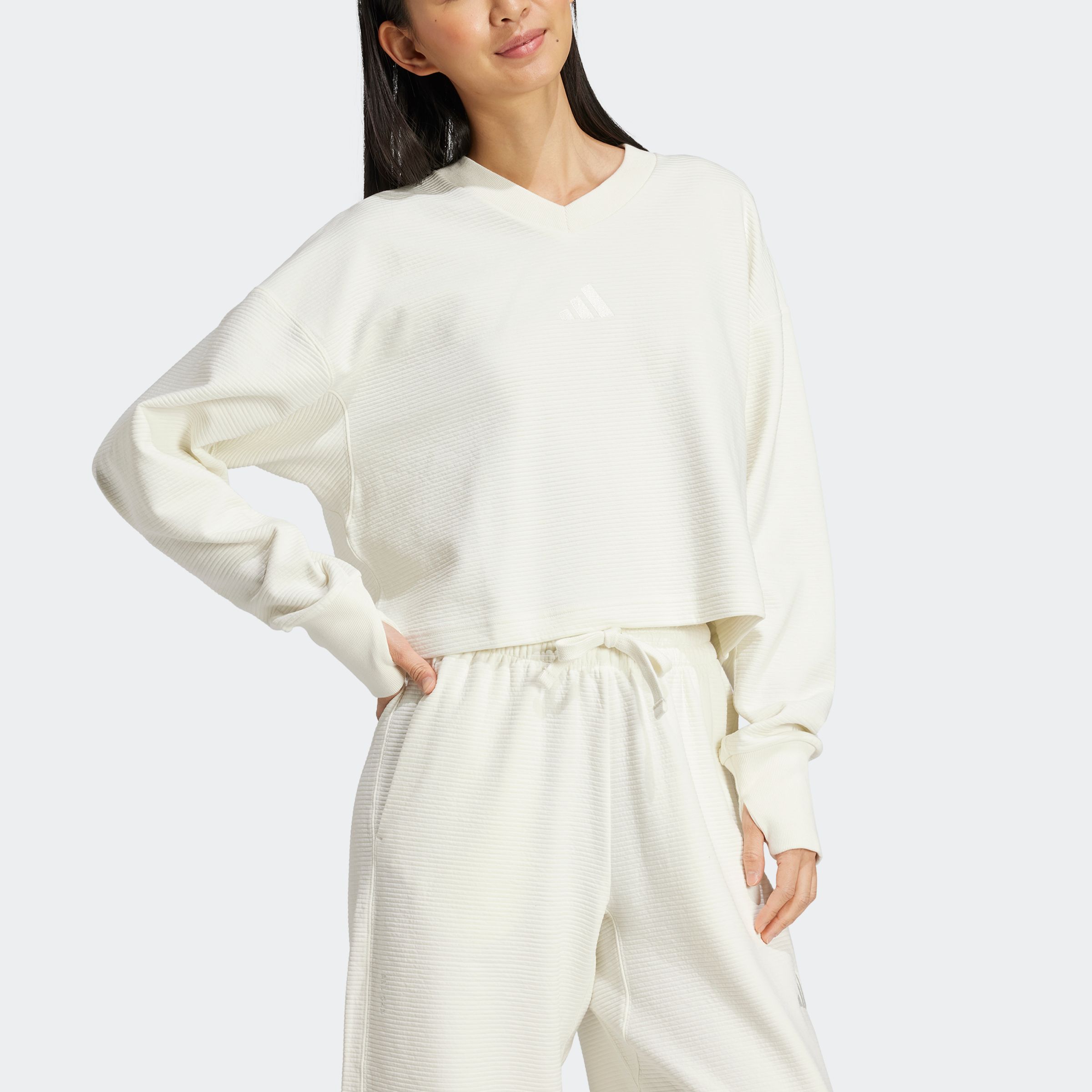 Thumbnail - adidas Sportswear Sweatshirt "ALL SZN RIBBED V-NECK"