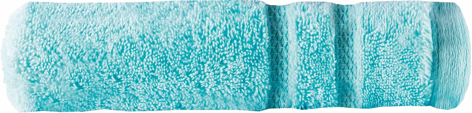 Egeria Handtücher »Micro Touch«, (2 St., 2er Set Handtücher 50 x 100 cm), Streifenbordüre, extrem saugfähig & flauschig, 100% Baumwolle
