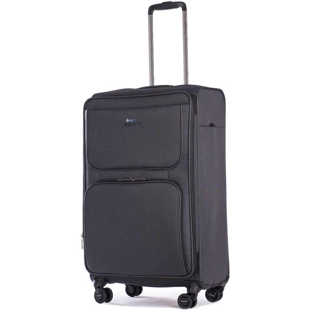 Stratic Weichgepäck-Trolley »Bendigo Light + M, black«, 4 Rollen