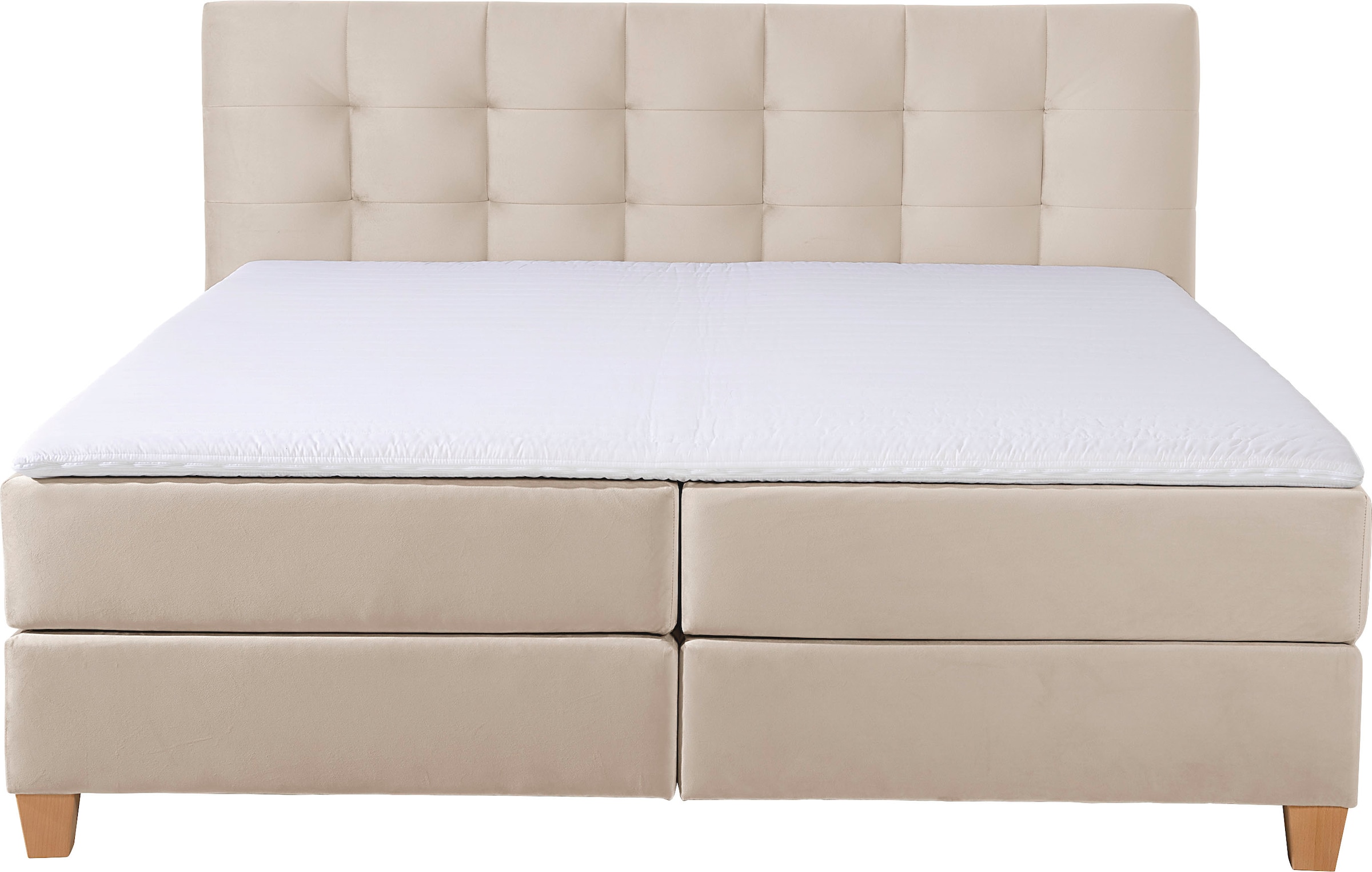 Home affaire Boxspringbett »Moulay«, inkl. Topper, in 3 Härtegraden, TFK auch in Härtegrad 4