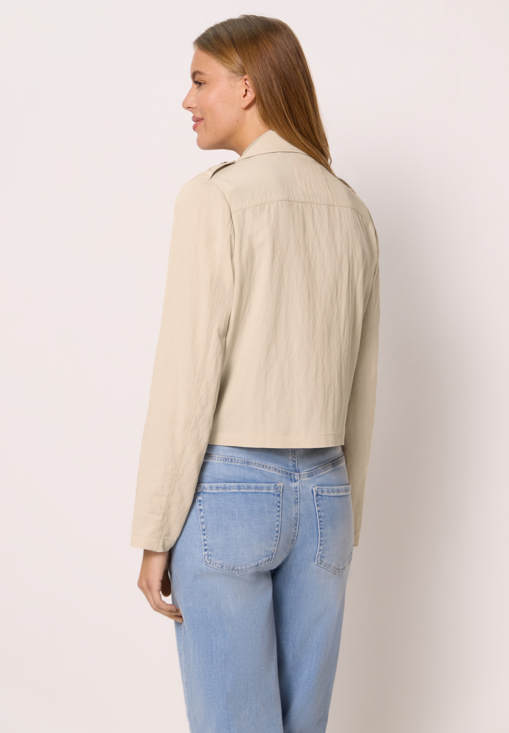 STREET ONE STUDIO Blouson ohne Kapuze aus softem Materialmix