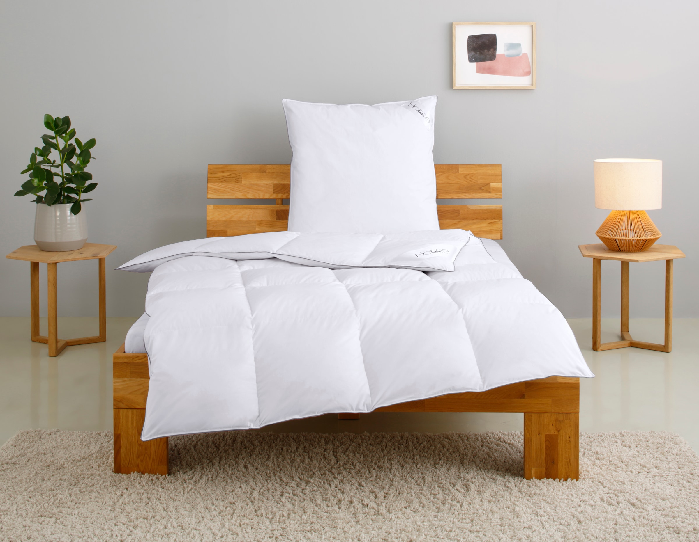 Home affaire Daunenbettdecke + Kopfkissen "TAMINS, Bettdecke 135x200 cm und günstig online kaufen