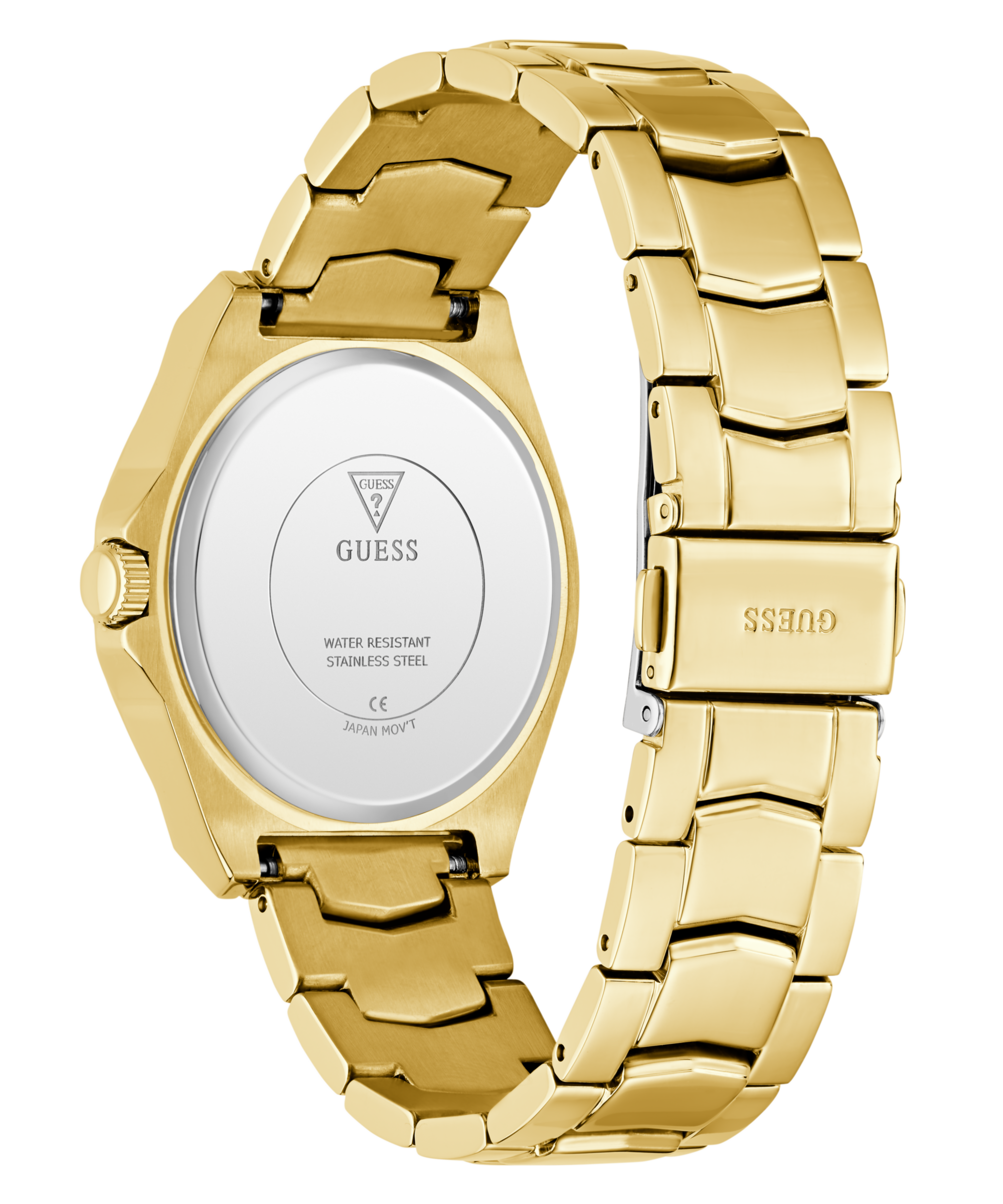 Guess Multifunktionsuhr »RITZY« Quarzuhr, Armbanduhr, Damenuhr, Edelstahlarmband, Datum