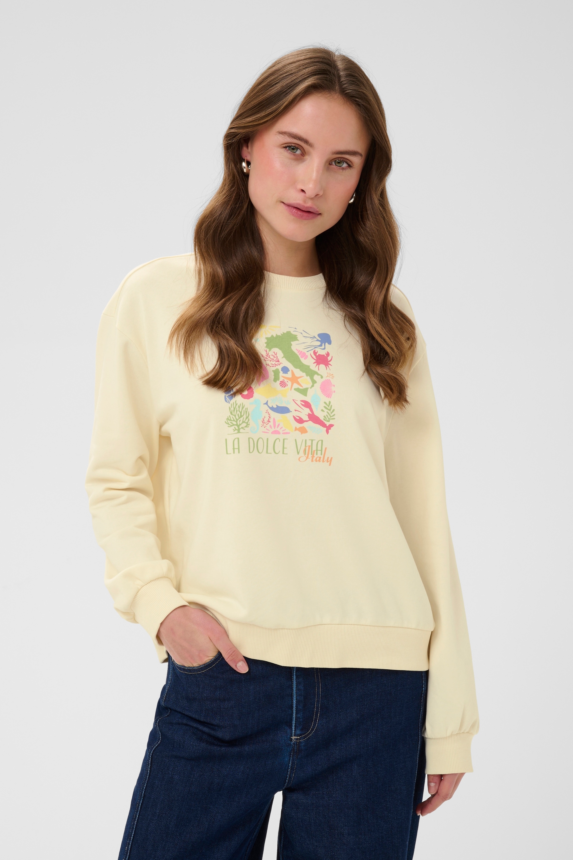 Saint Tropez Sweatjacke »Damen Trackjacket-sweat LoisaSZ«