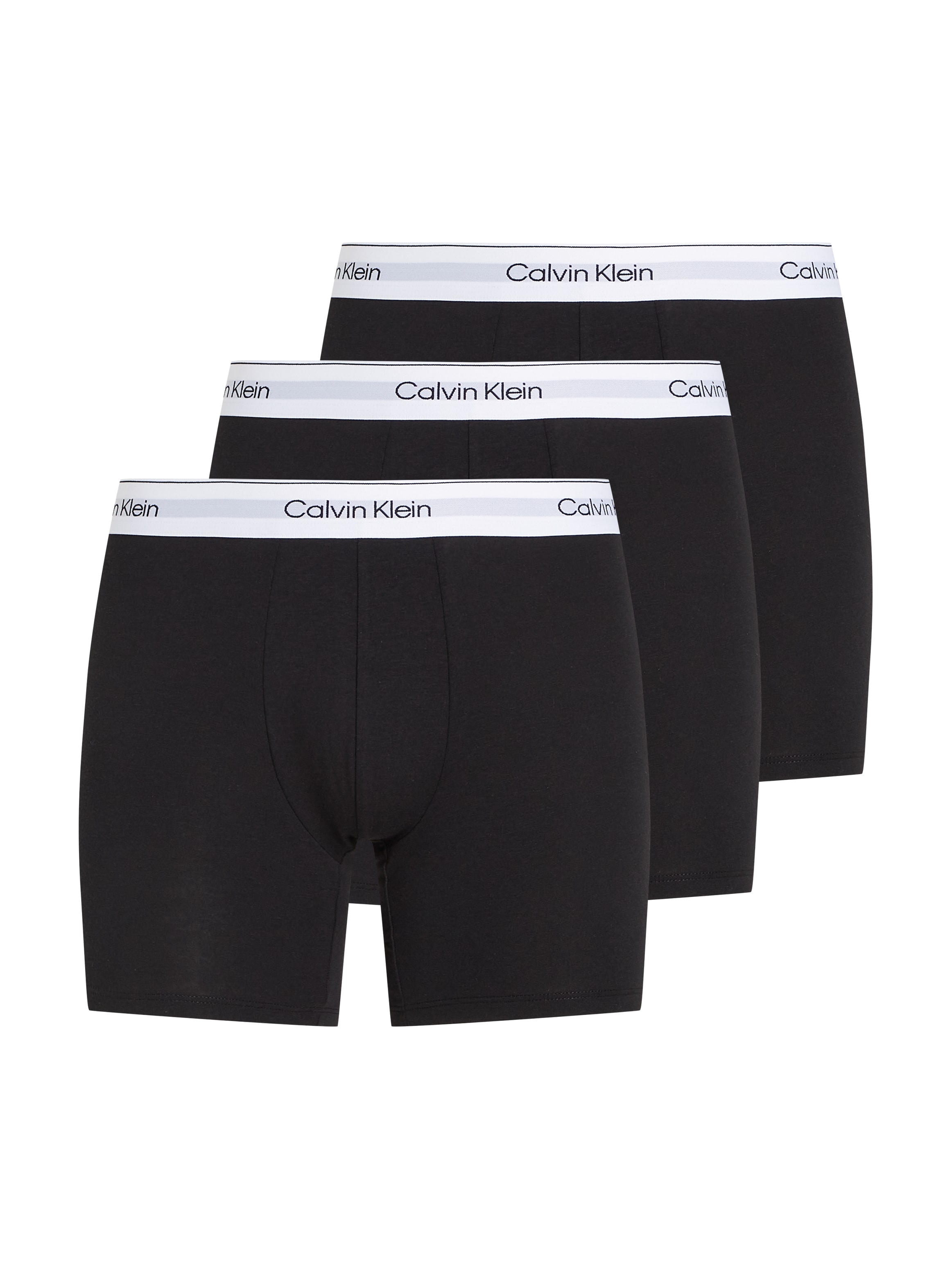 Calvin Klein Underwear Boxer "BOXER BRIEF 3PK", (Packung, 3 St.), mit längerem Bein, Logo-Elastikbund (3 Stück)