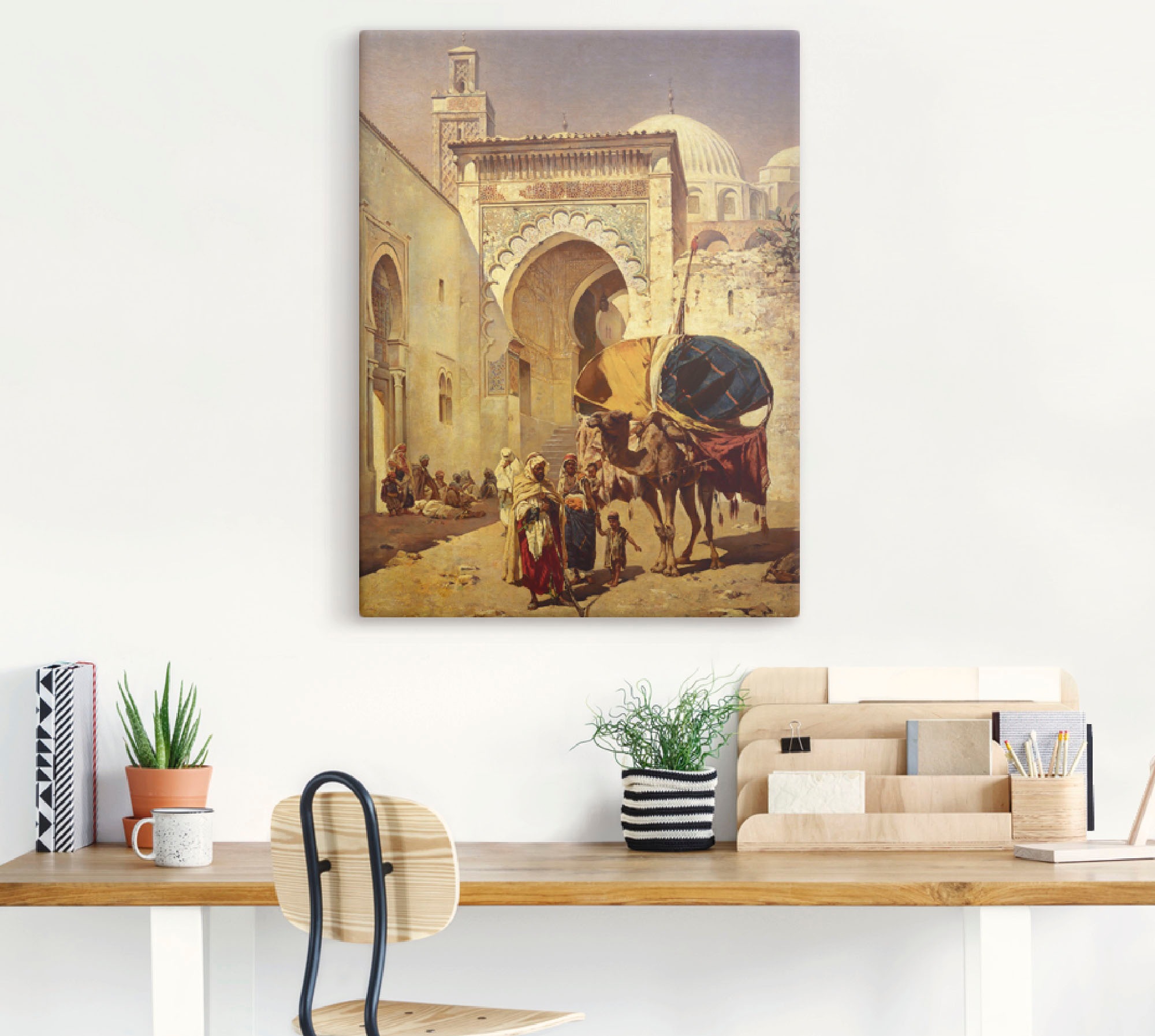 Artland Wandbild "Eine arabische Straßenszene." Gebäude 1 Stk. tlg. als Lei günstig online kaufen