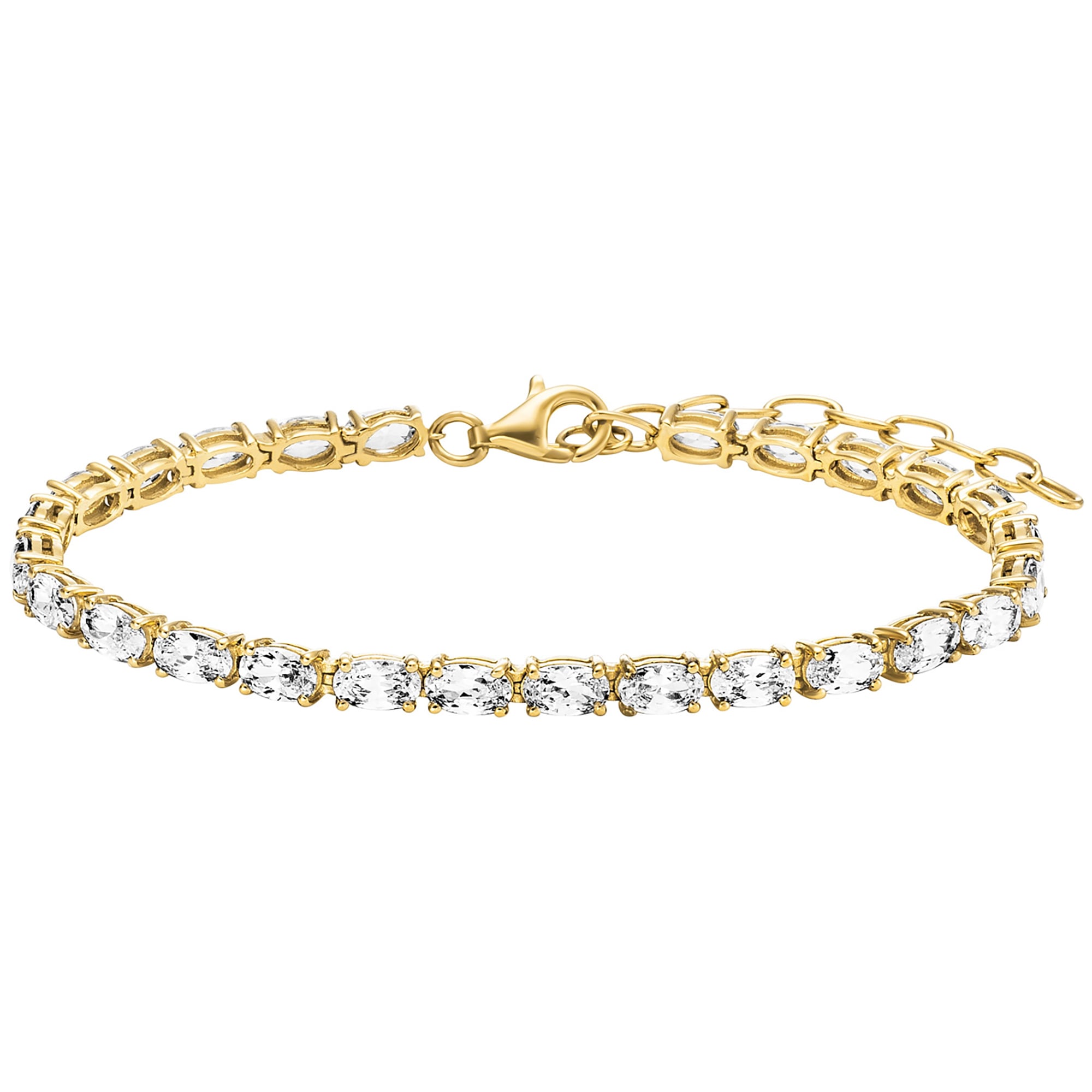 Julie Julsen Armband »925/- Sterling Silber vergoldet 26 Zirkonia 19,5cm«