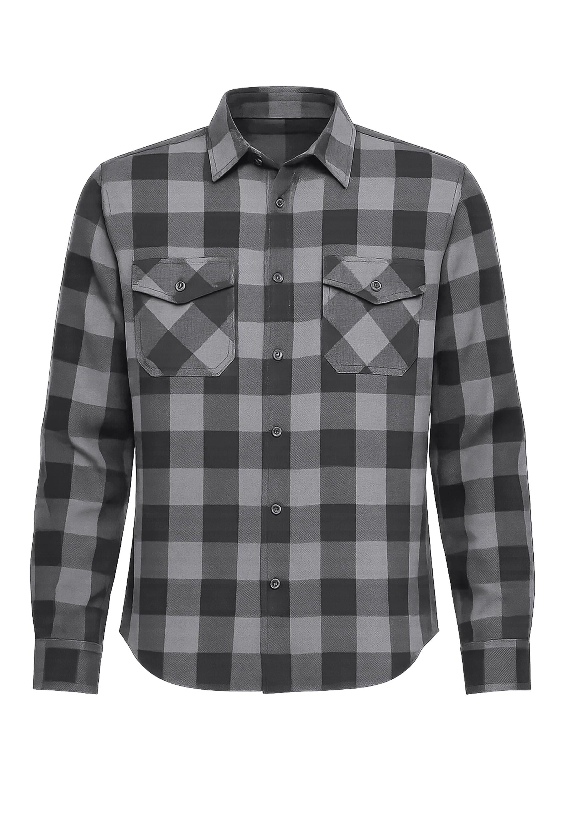 Brandit Langarmhemd "Brandit Herren Checked Shirt", (1 tlg.) günstig online kaufen