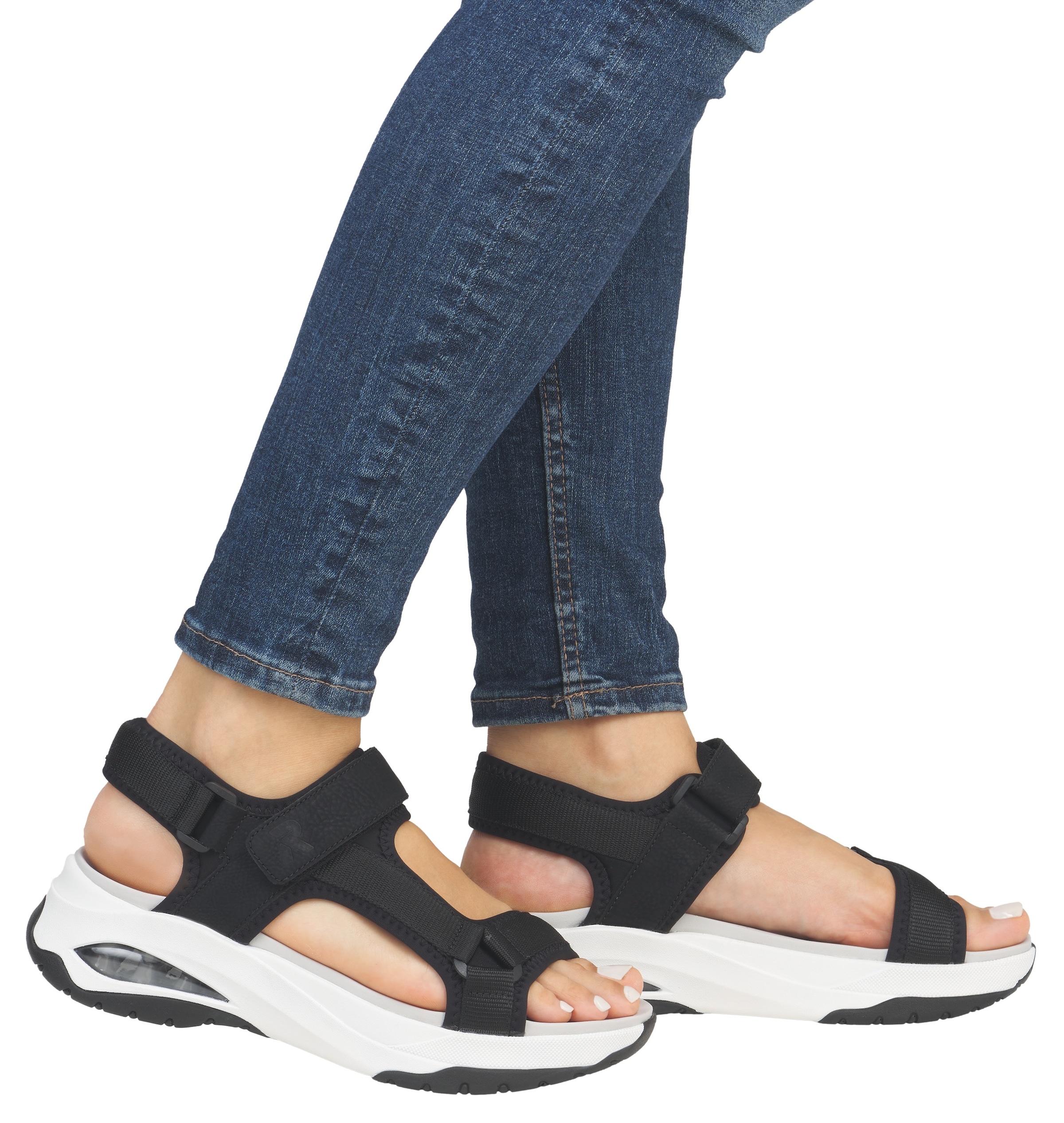 RIEKER Sport Trekkingsandale »Byron Bay vegan«, Outdoorsandale, Sommerschuh, Klettschuh mit RiekerAir Dämpfung