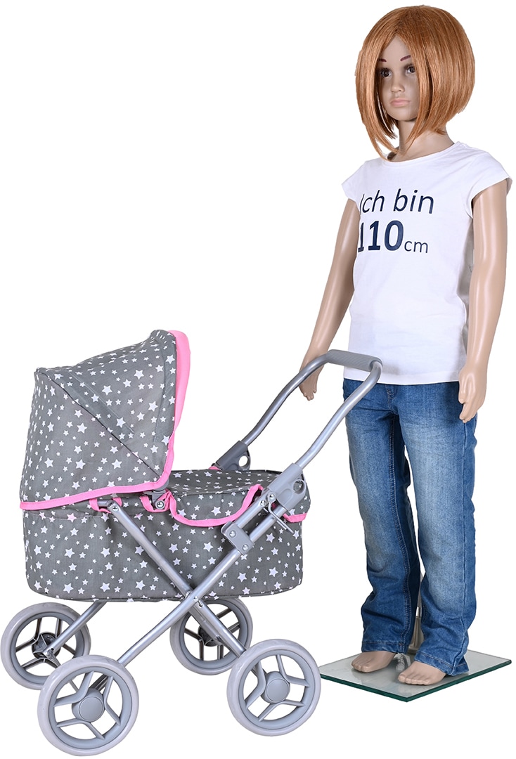 Knorrtoys® Puppenwagen »Mini Lili - Star Grey«