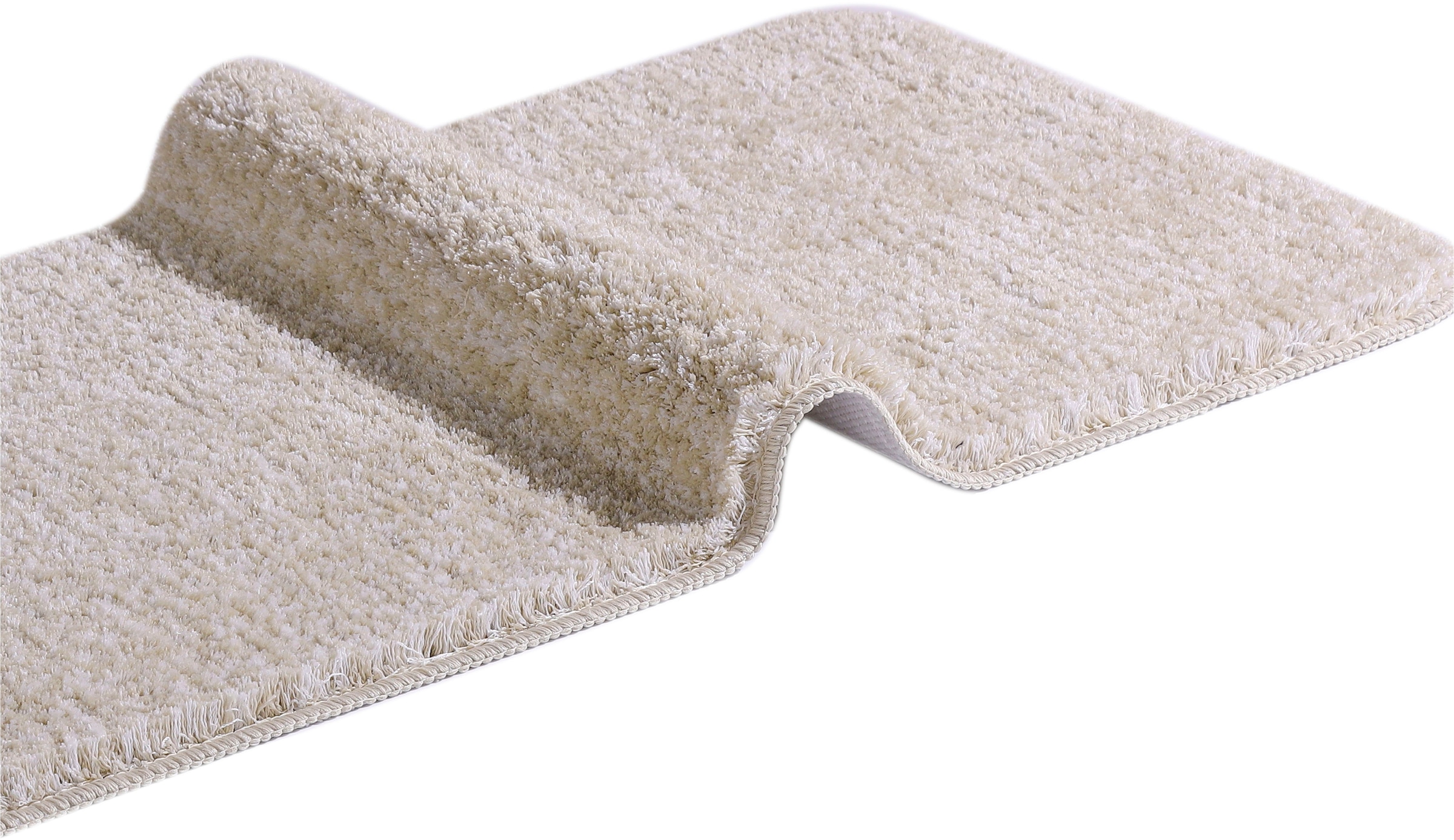 my home Badematte »Vanessa meliert, Badvorleger, Badezimmer Teppich, Duschvorleger«, rutschhemmend beschichtet, strapazierfähig, Badteppich, weiche Haptik, unifarben