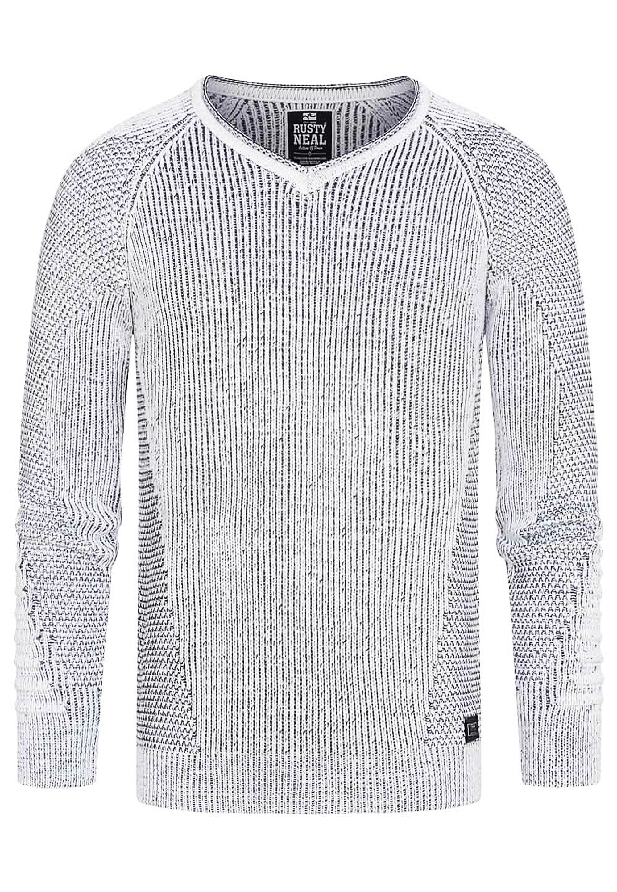 Rusty Neal Strickpullover mit ausgefallenem Strickmuster