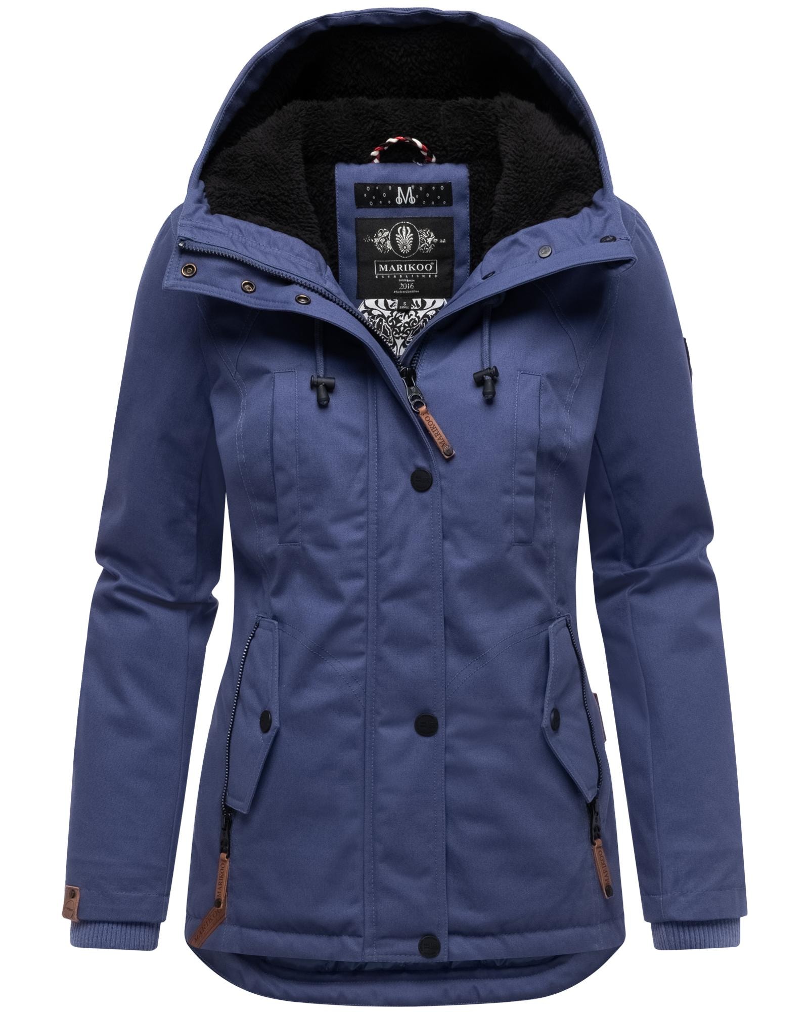 Marikoo Winterjacke »Bikoo«, mit Kapuze, sportliche Damen Outdoor Baumwolljacke mit Kapuze