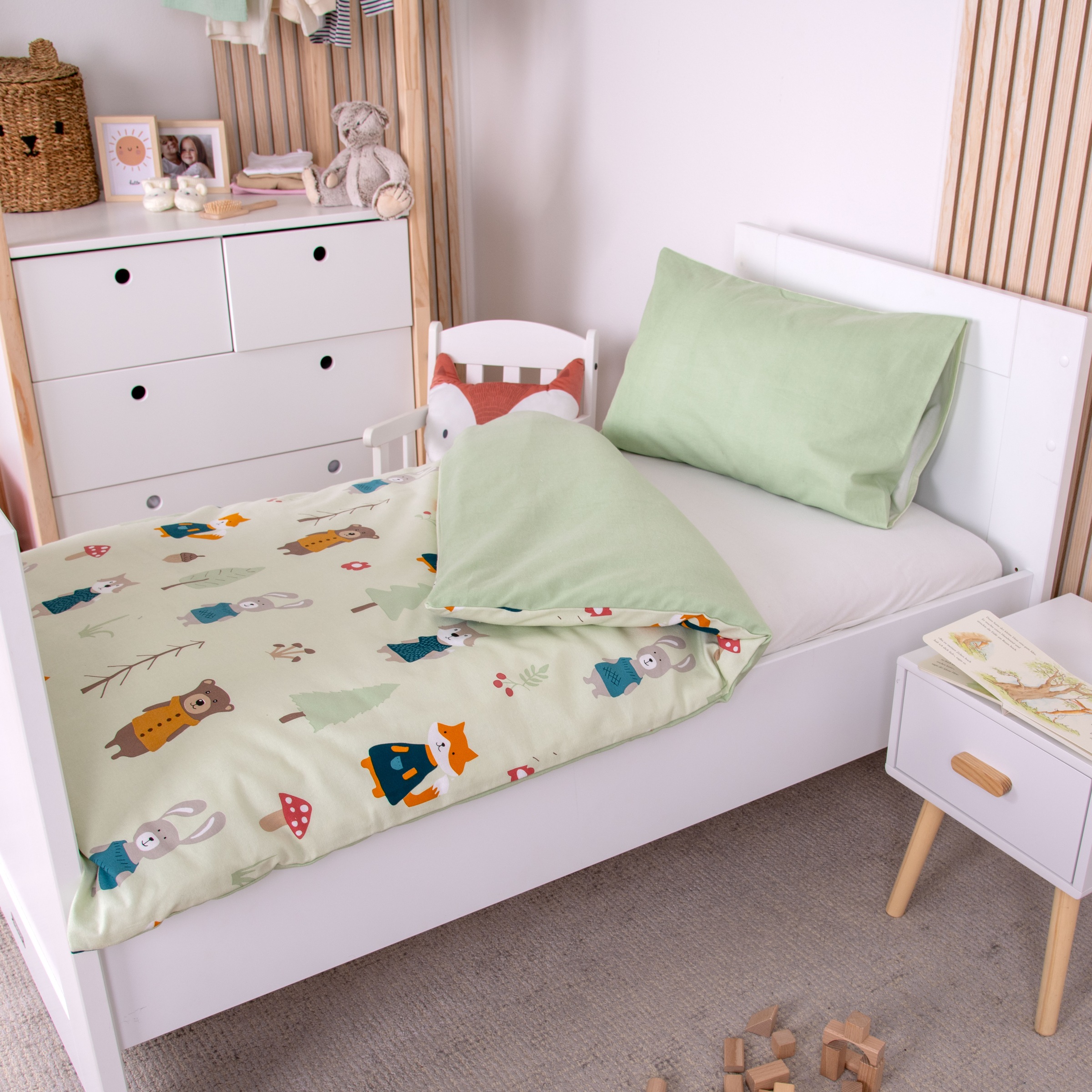 Baby Best Wendebettwäsche "babybest Waldtiere" 2 Stk. tlg. besonders kusche günstig online kaufen