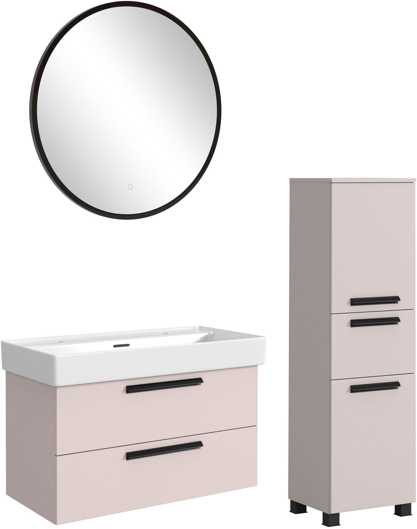 welltime Badmöbel-Set "SALVADA, 3tlg-Set, gedämpfte Scharniere, Softclose, günstig online kaufen