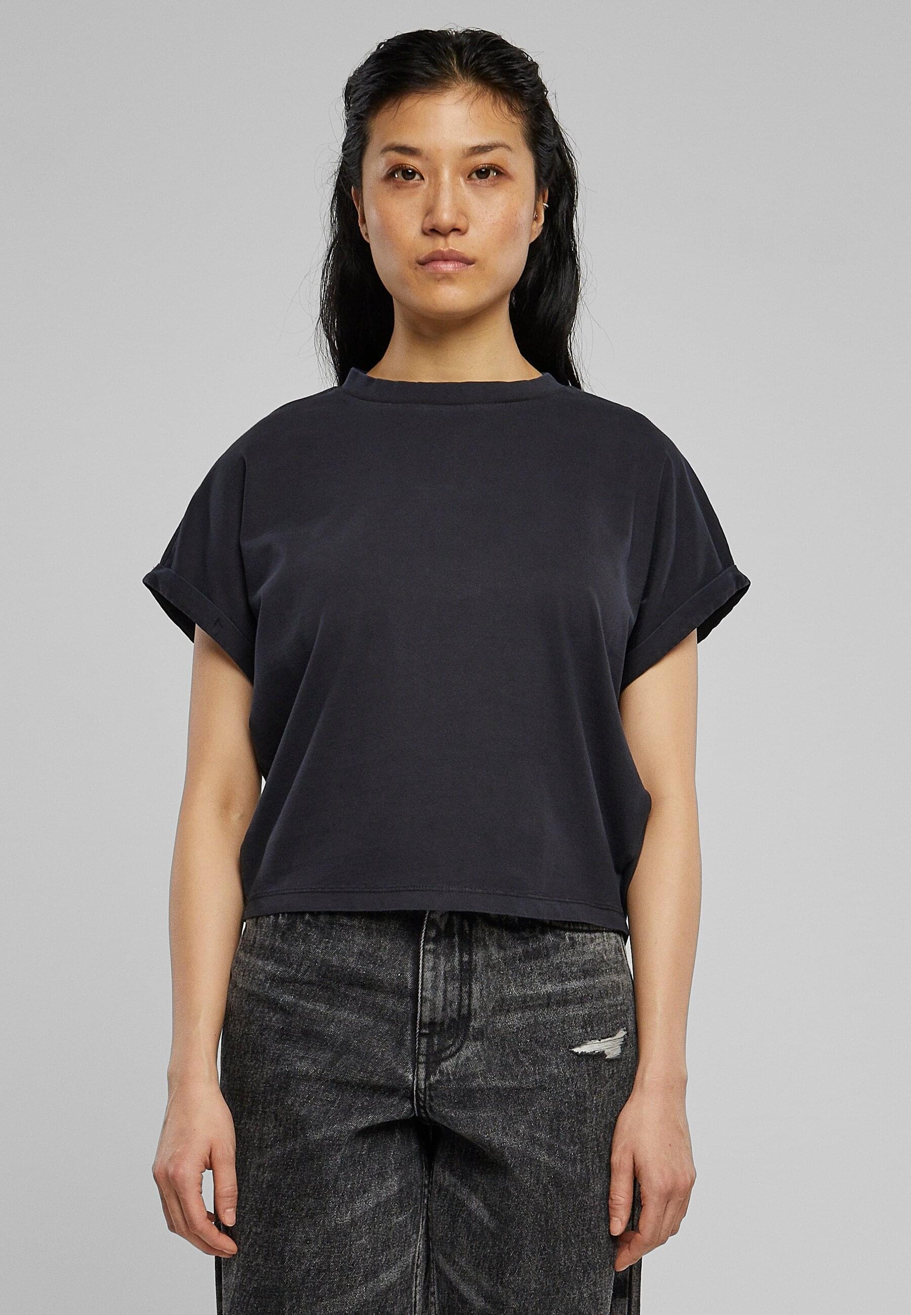 URBAN CLASSICS Strandshirt »Damen Ladies Short Pigment Dye Cut On Sleeve Tee«,  (1 tlg.) für kaufen | BAUR | T-Shirts