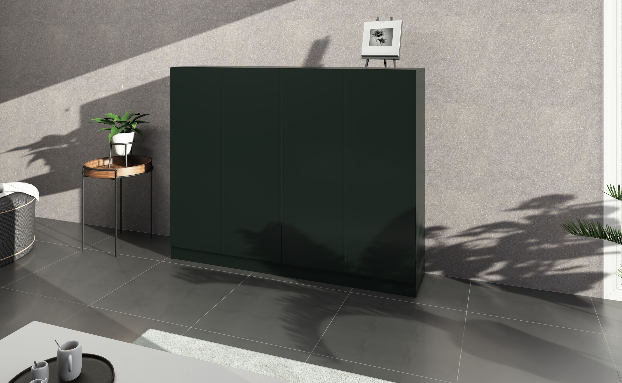 borchardt Möbel Schuhschrank "Vaasa, Schuhregal 4-türig mit 12 verstellbare günstig online kaufen