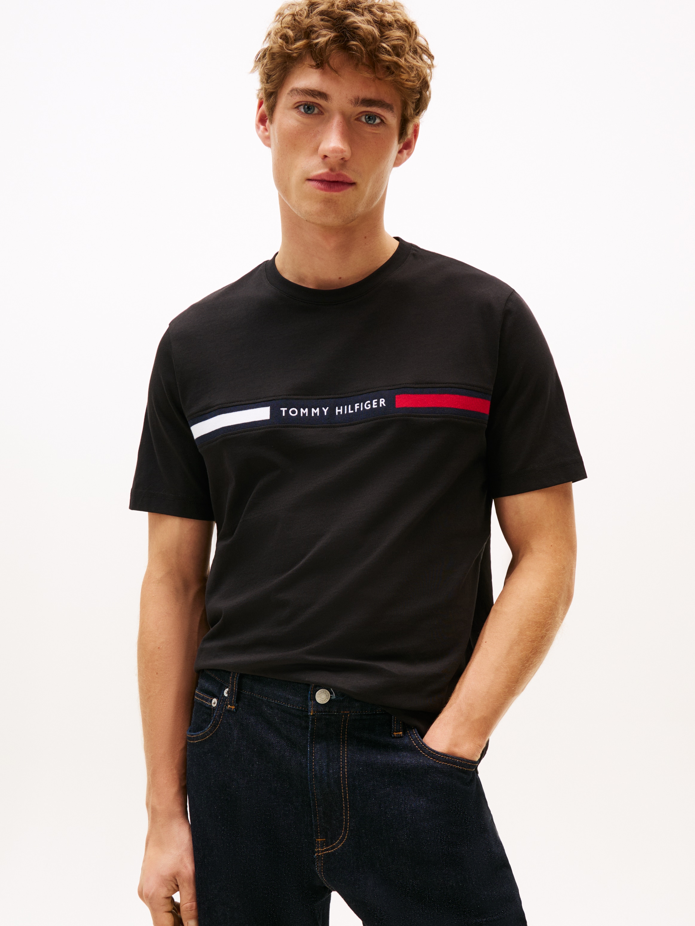 Tommy Hilfiger T-Shirt »HILFIGER CHEST INSERT TEE«