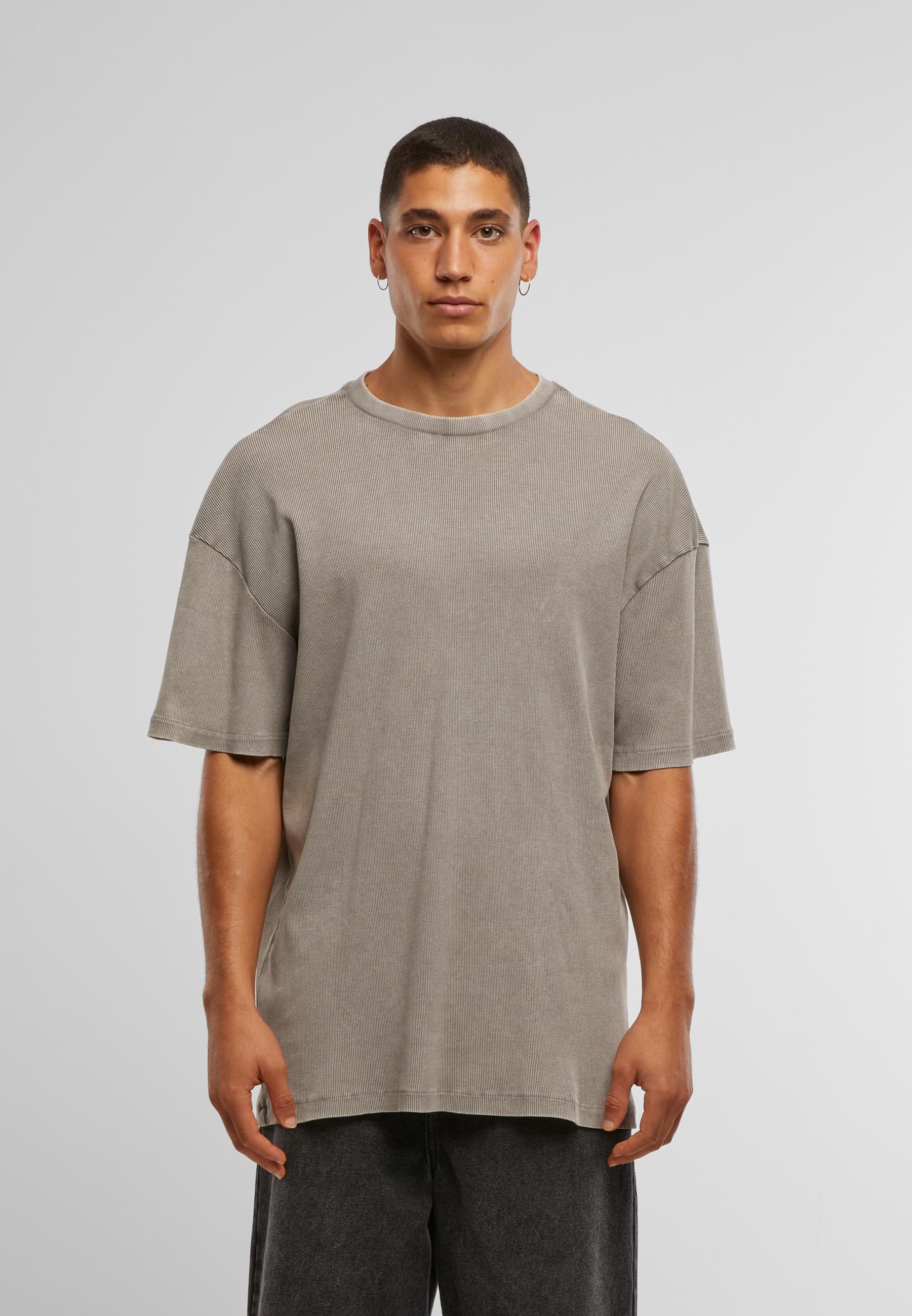 URBAN CLASSICS T-Shirt »Urban Classics Washed Rib Tee«, (1 tlg.)