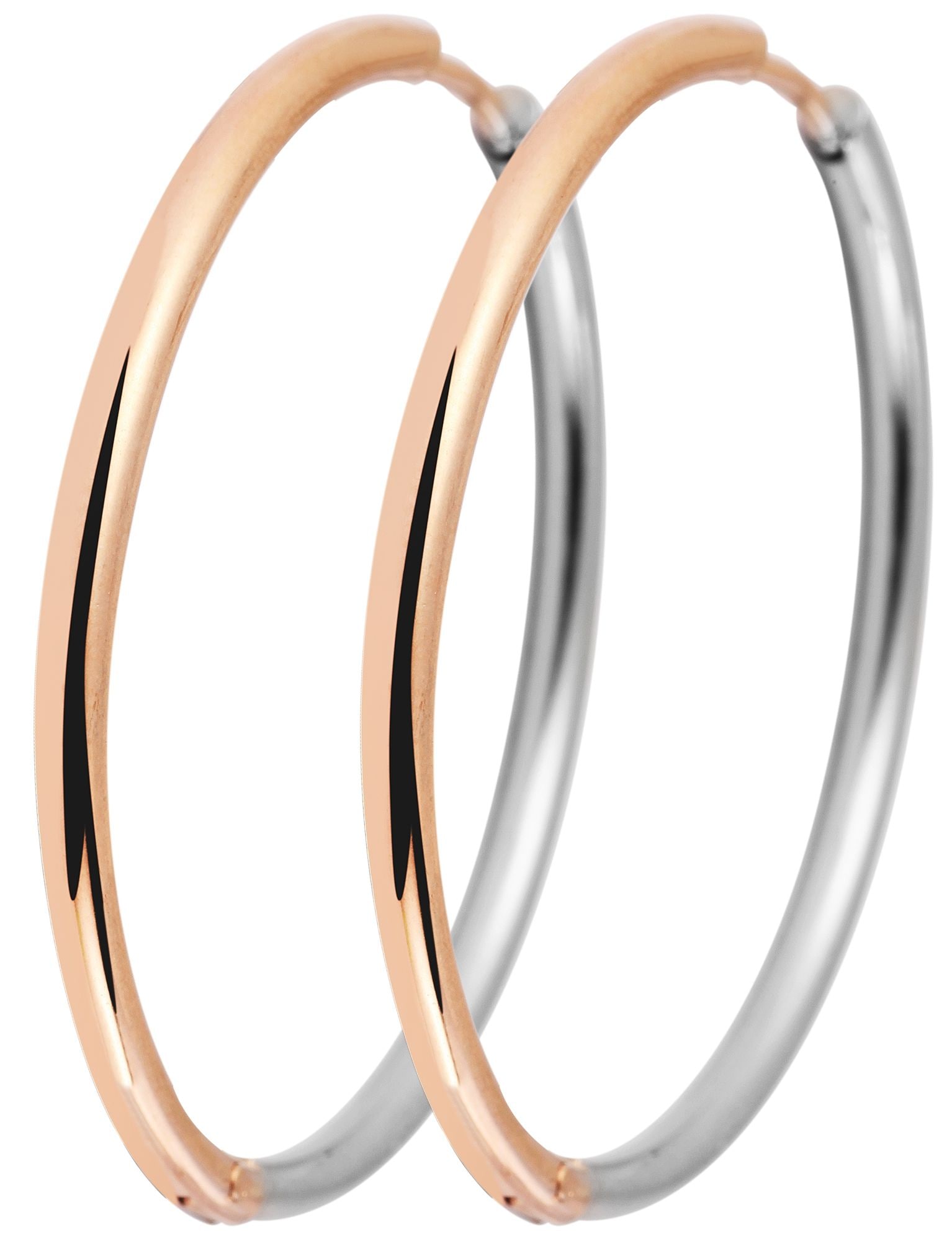 Adelia´s Paar Creolen »Damen Ohrringe – Creole aus Edelstahl« Ein kleines Geschenk mit großer Wirkung