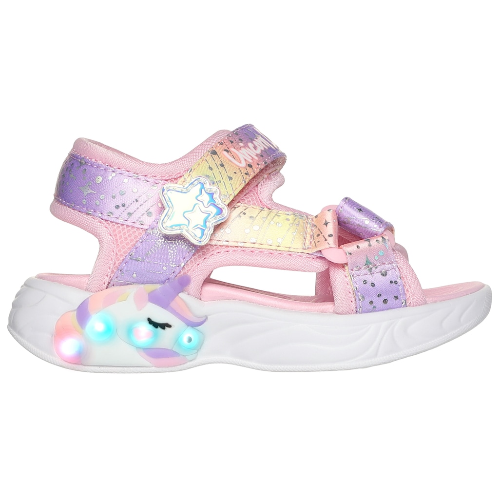 Skechers Kids Sandale »UNICORN DREAMS SANDAL MAJESTIC BLISS, Blinkschuh«, leuchtet bei jedem Schritt