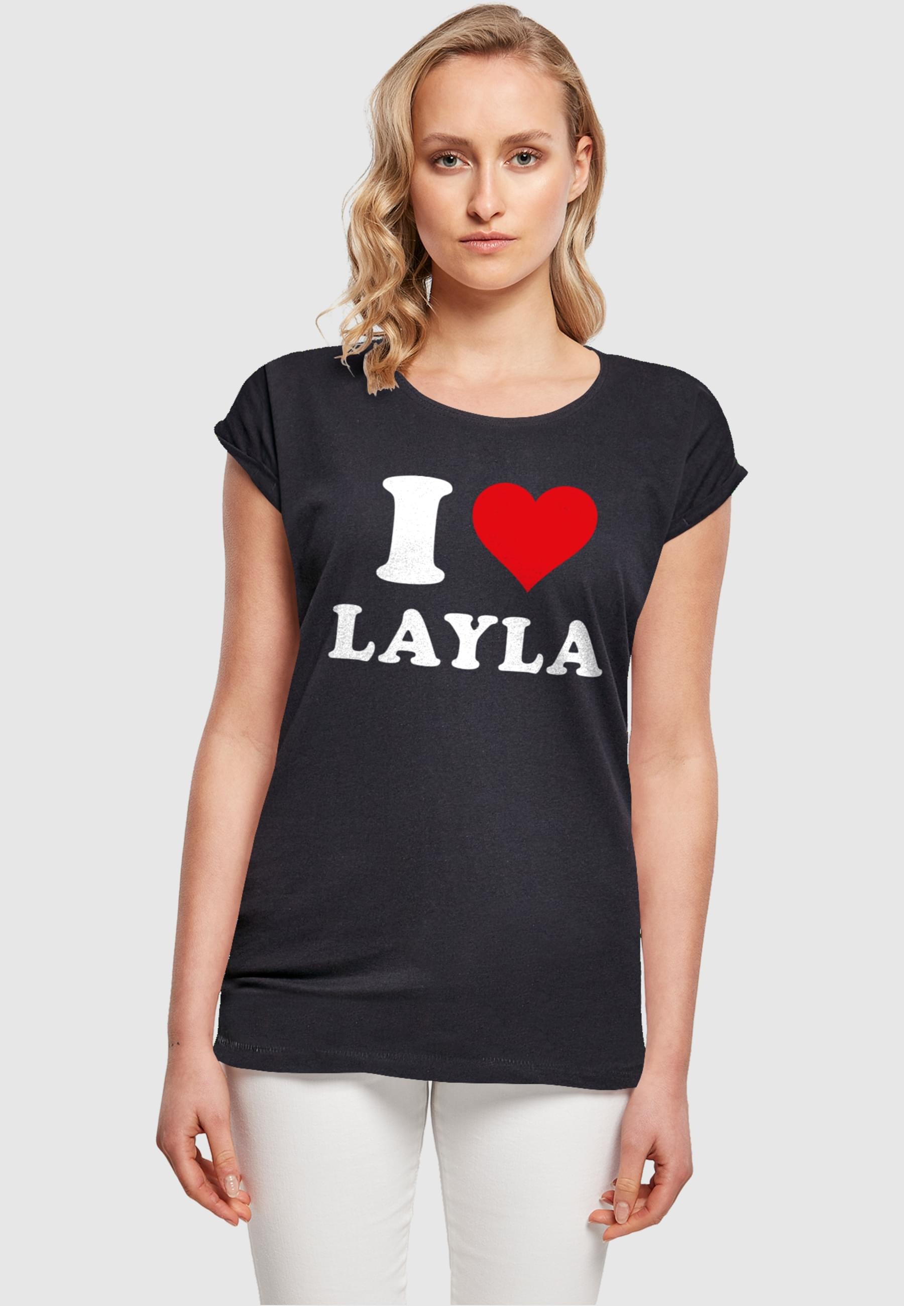 Merchcode T-Shirt »Damen Ladies I Love Layla X T-Shirt«, (1 tlg.) kaufen |  BAUR | T-Shirts