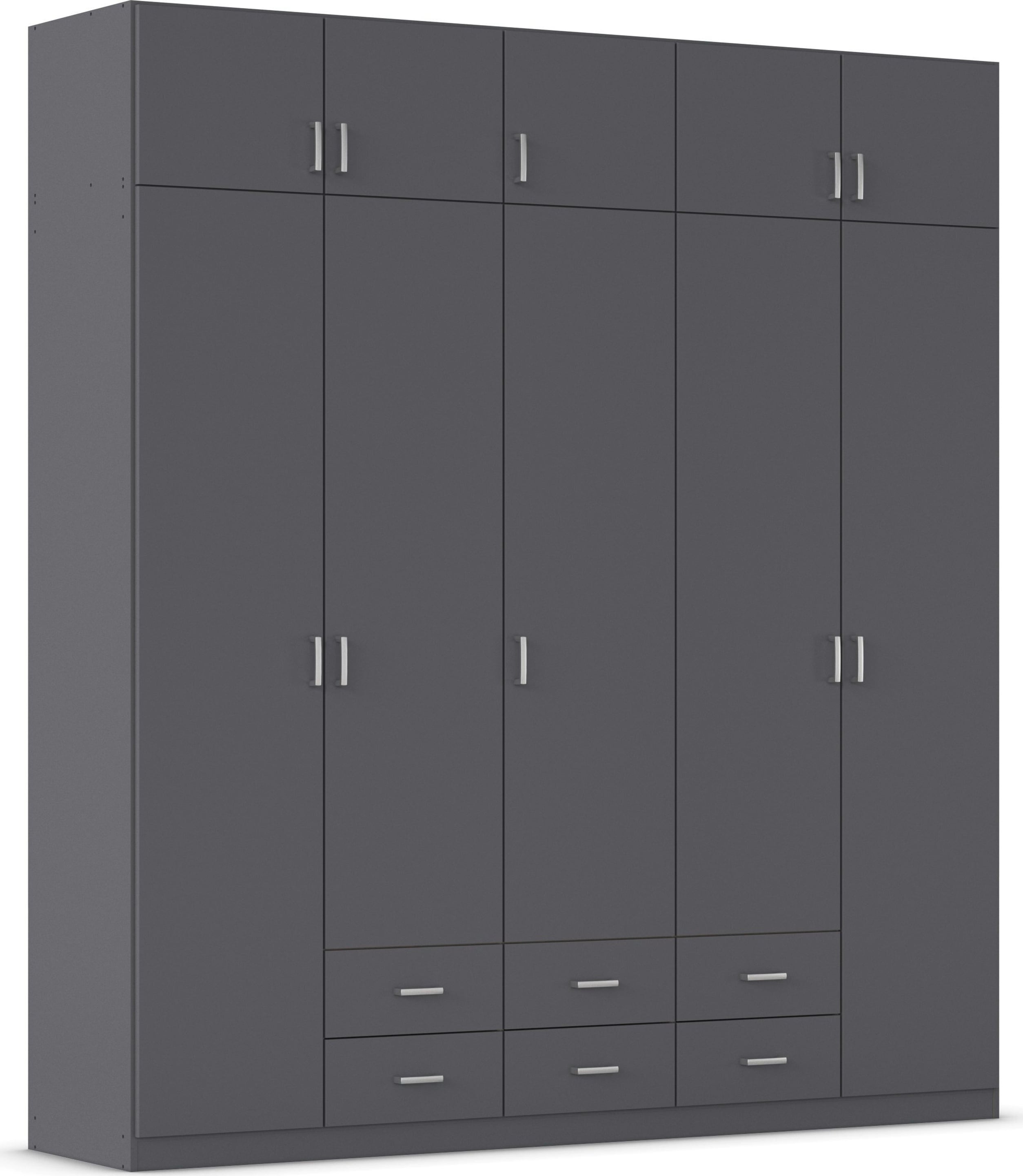 rauch "Schrank Garderobe Wäscheschrank GAMMA in 4 Breiten 91-226 cm" 3 verschiedene Ausstattungen BASIC/CLASSIC/PREMIUM (inkl. SOFT-CLOSE), mit Schubladen und Schrankaufsatz, schlichtes Design MADE IN GERMANY
