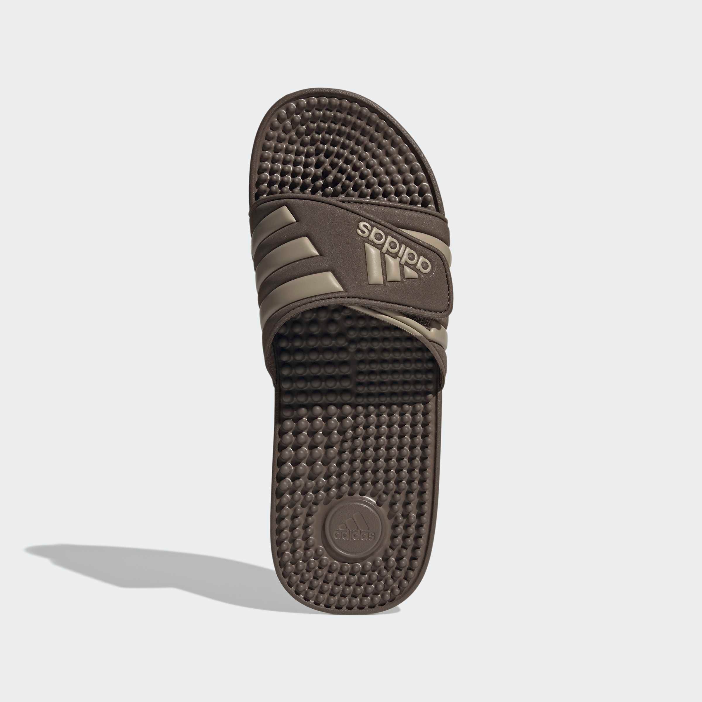 Badesandale ADIDAS SPORTSWEAR "ADISSAGE BADESCHLAPPEN", Herren, Gr. 43, earth strata, trace khaki, earth strata, Synthetik, Schuhe, Badelatschen 3