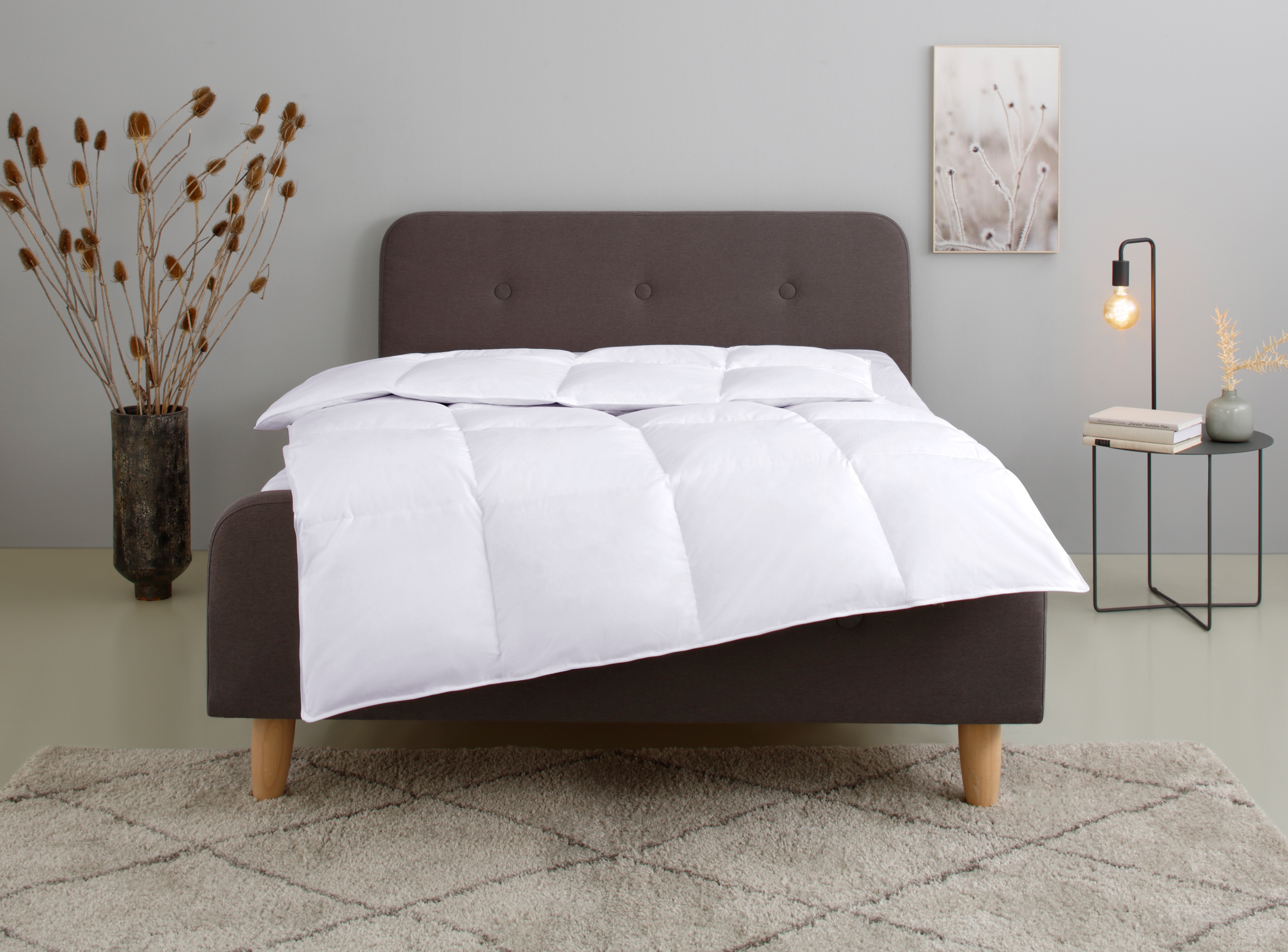 OTTO home Federbettdecke "Irah Bettdecke 135x200 cm, 155x220 cm und 200x200 cm" extrawarm Füllung 50% Daunen & 50% Federn 1 Stk. tlg. Bettdecken, Frühling, Sommer, Herbst und Winter, Decke mit DOWNPASS
